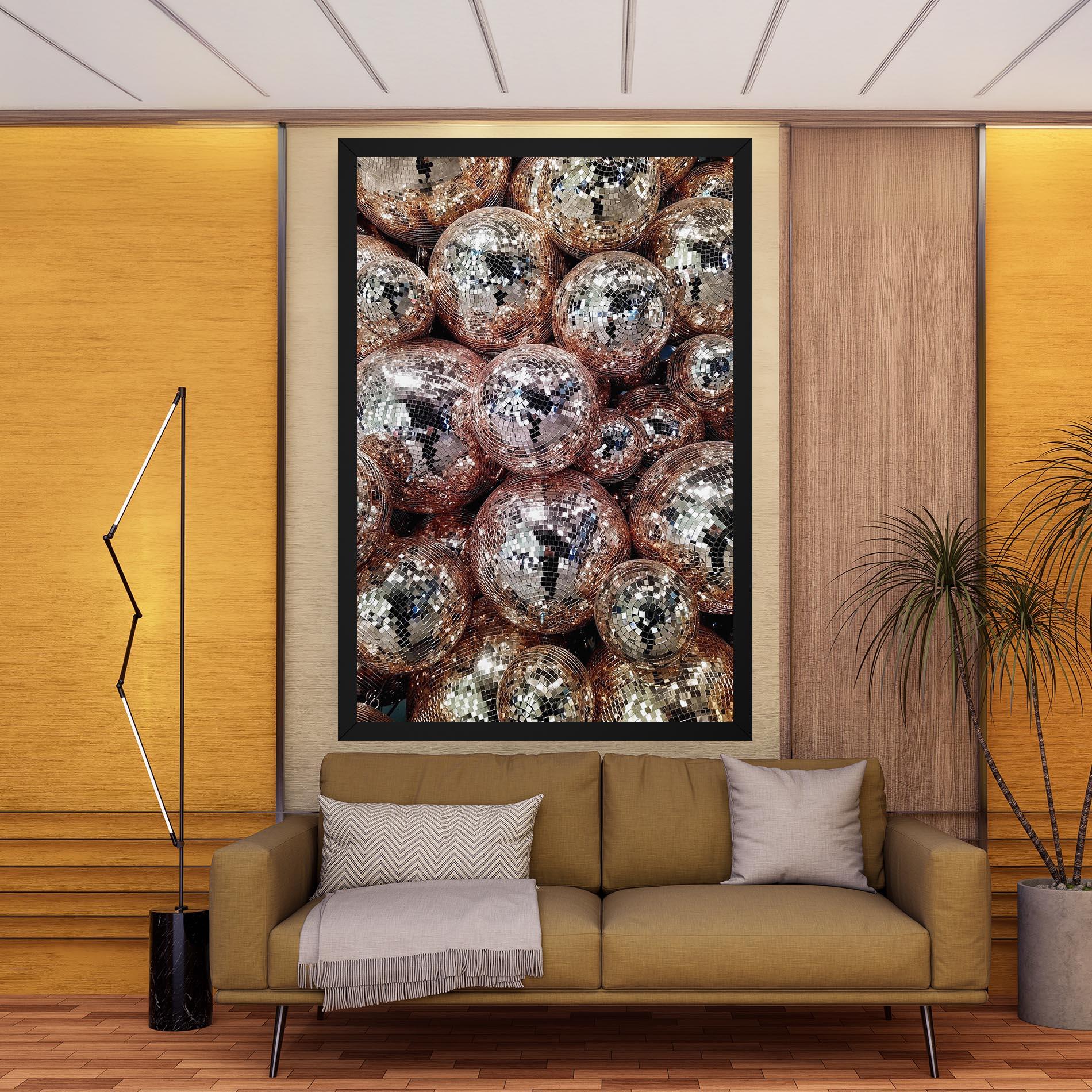 Tablou Canvas Christmas Disko Balls mockup 9