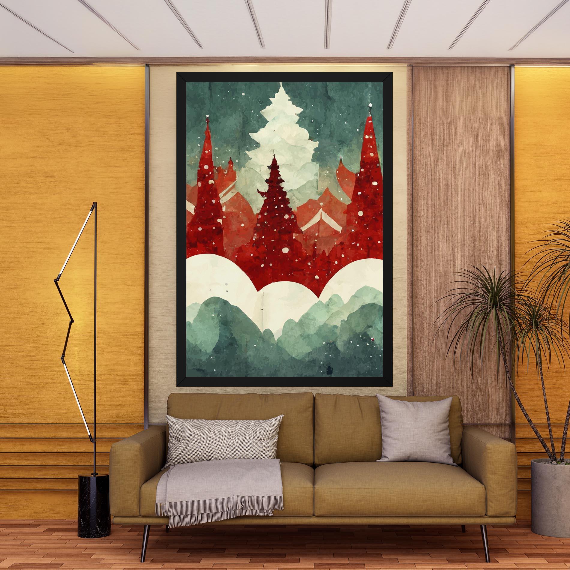 Tablou Canvas Christmas Landscape mockup 9