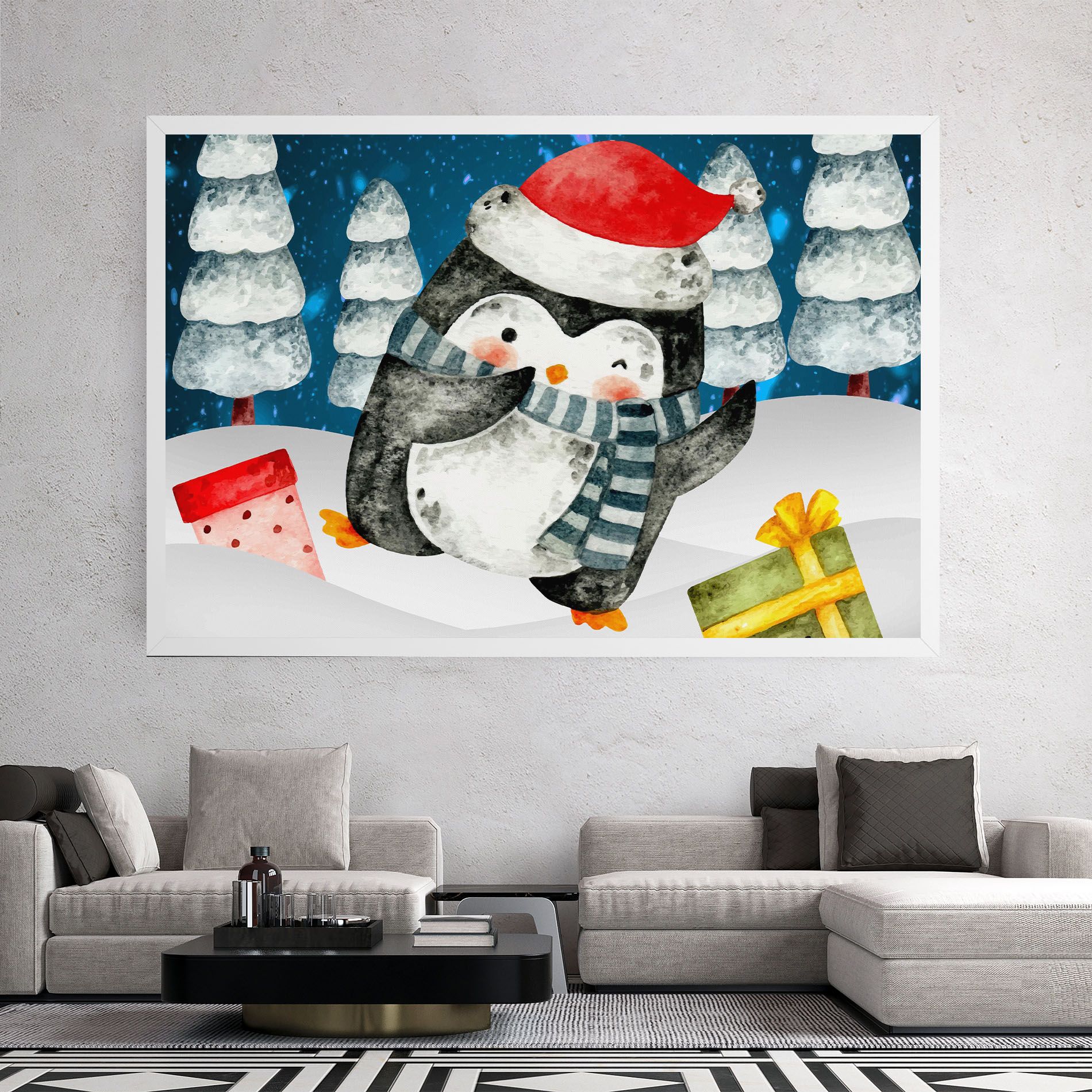 Blue Pinguin mockup 2