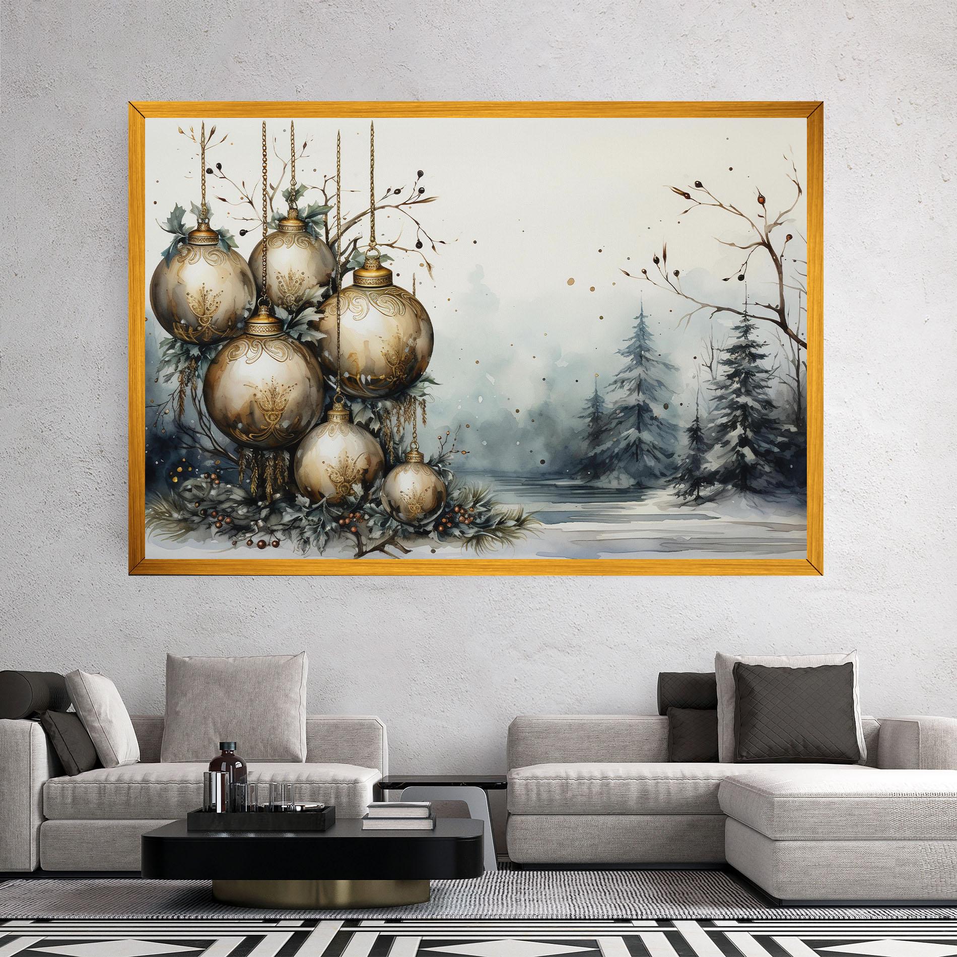 Tablou Canvas Christmas Art Paper mockup 2