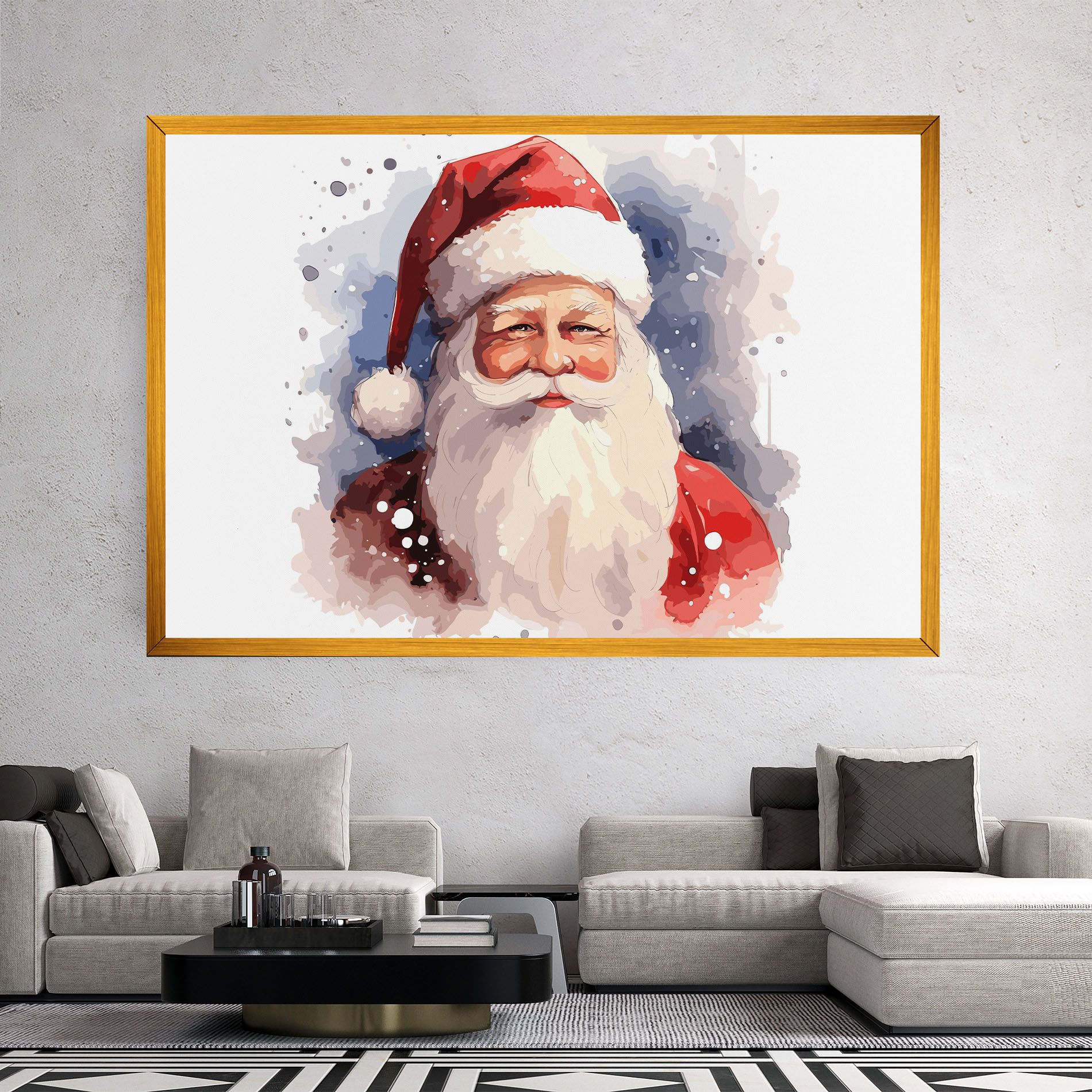 Cute Santa mockup 2