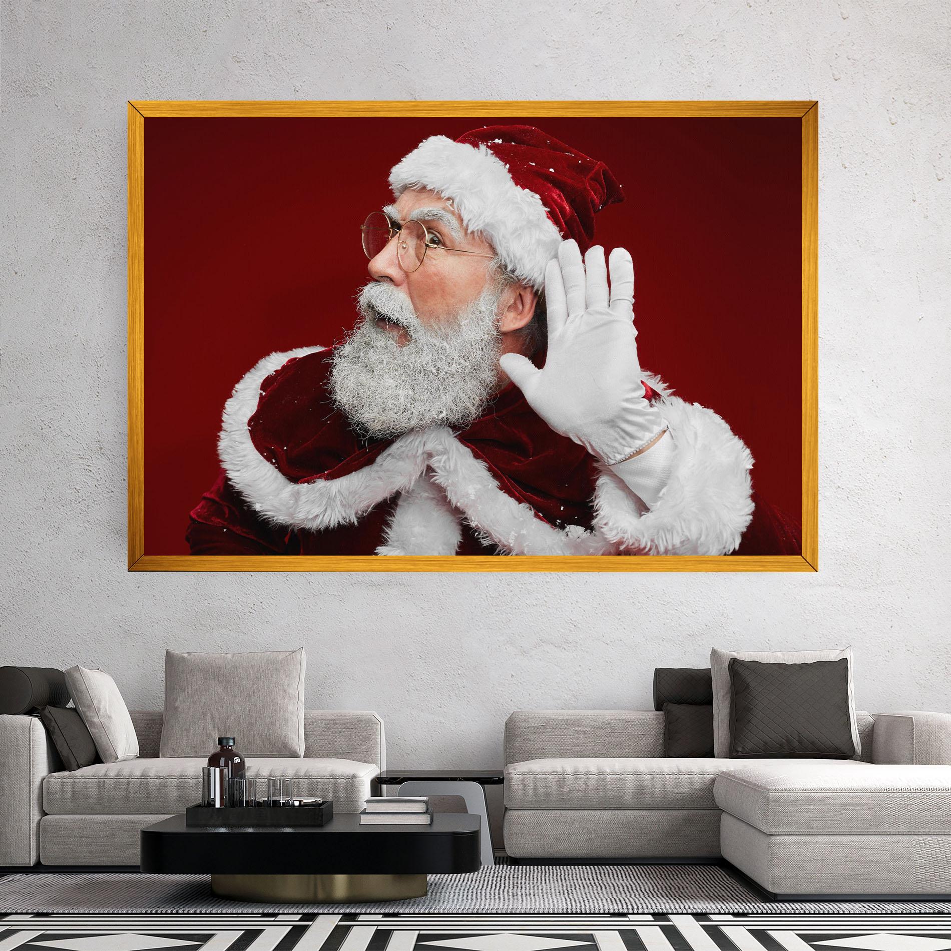 Tablou Canvas Santa Cant Hear You mockup 2