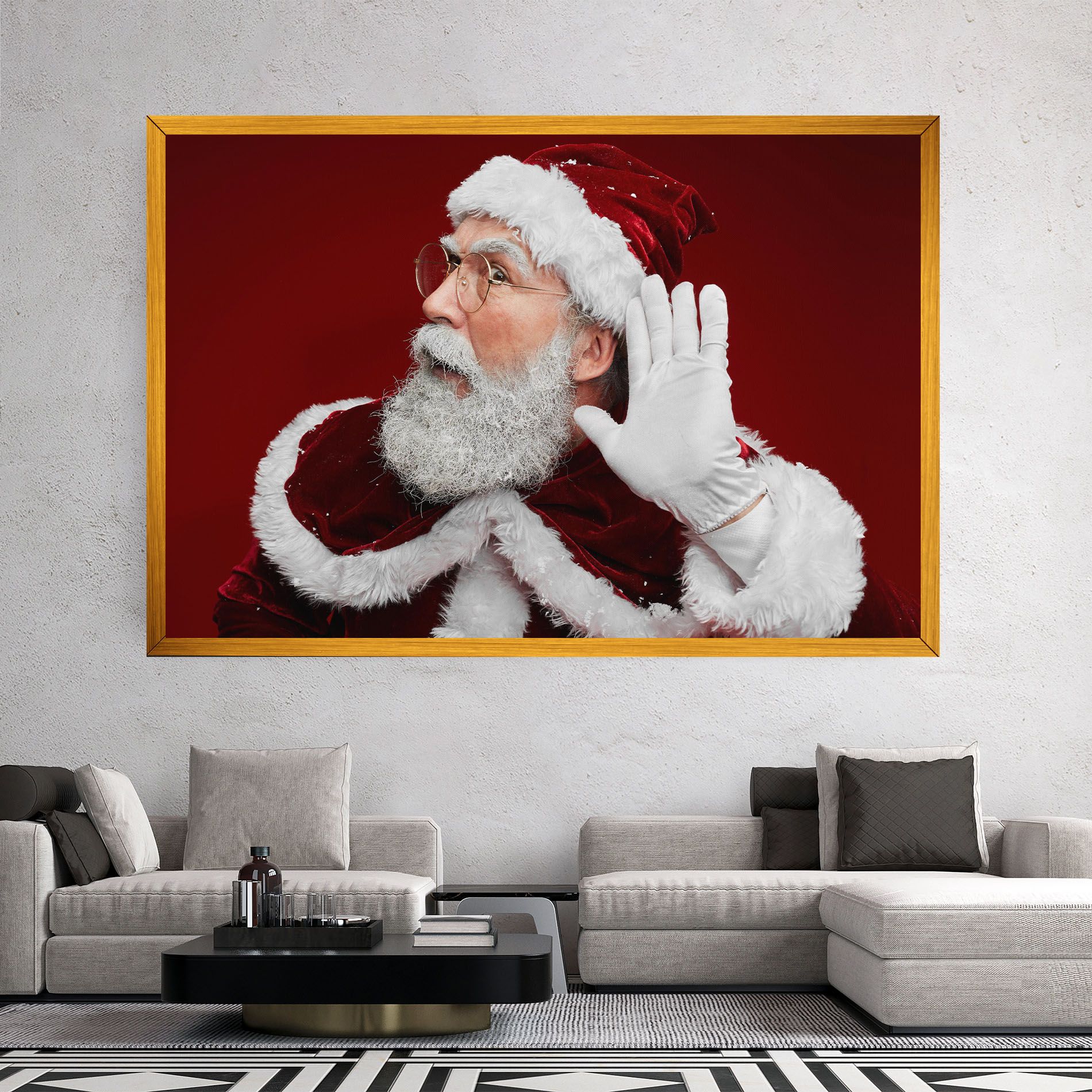 Santa Cant Hear You mockup 2
