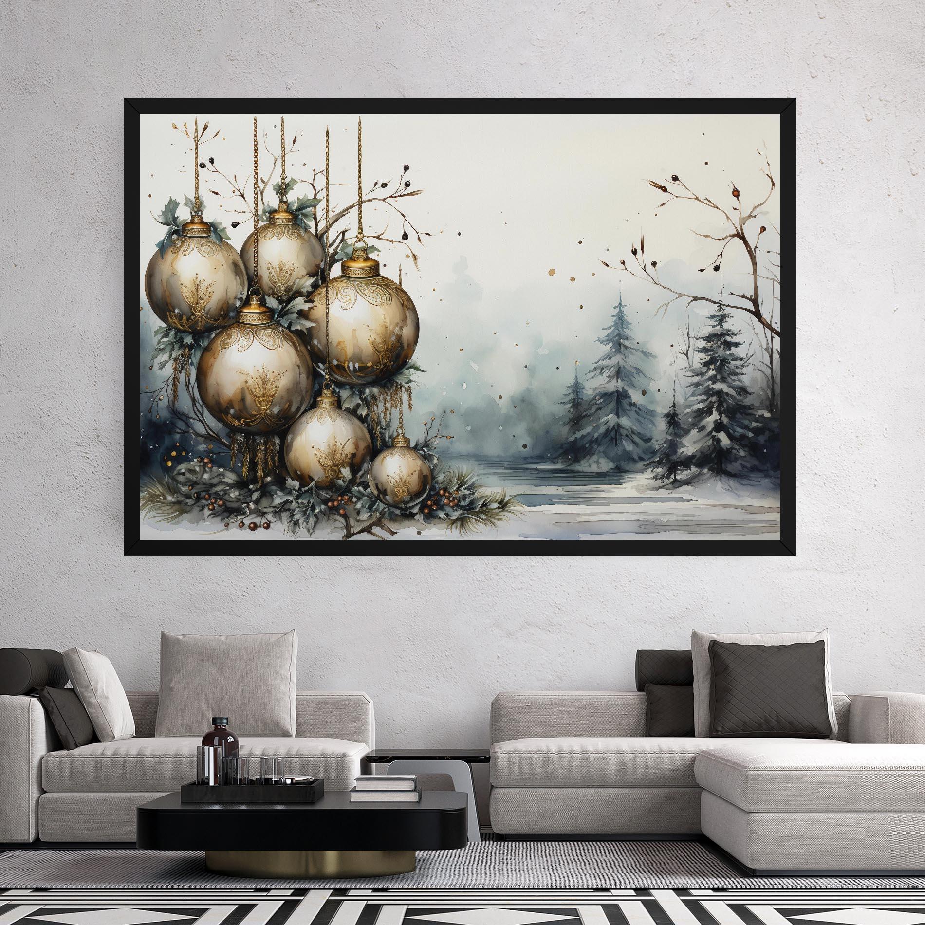 Tablou Canvas Christmas Art Paper mockup 2