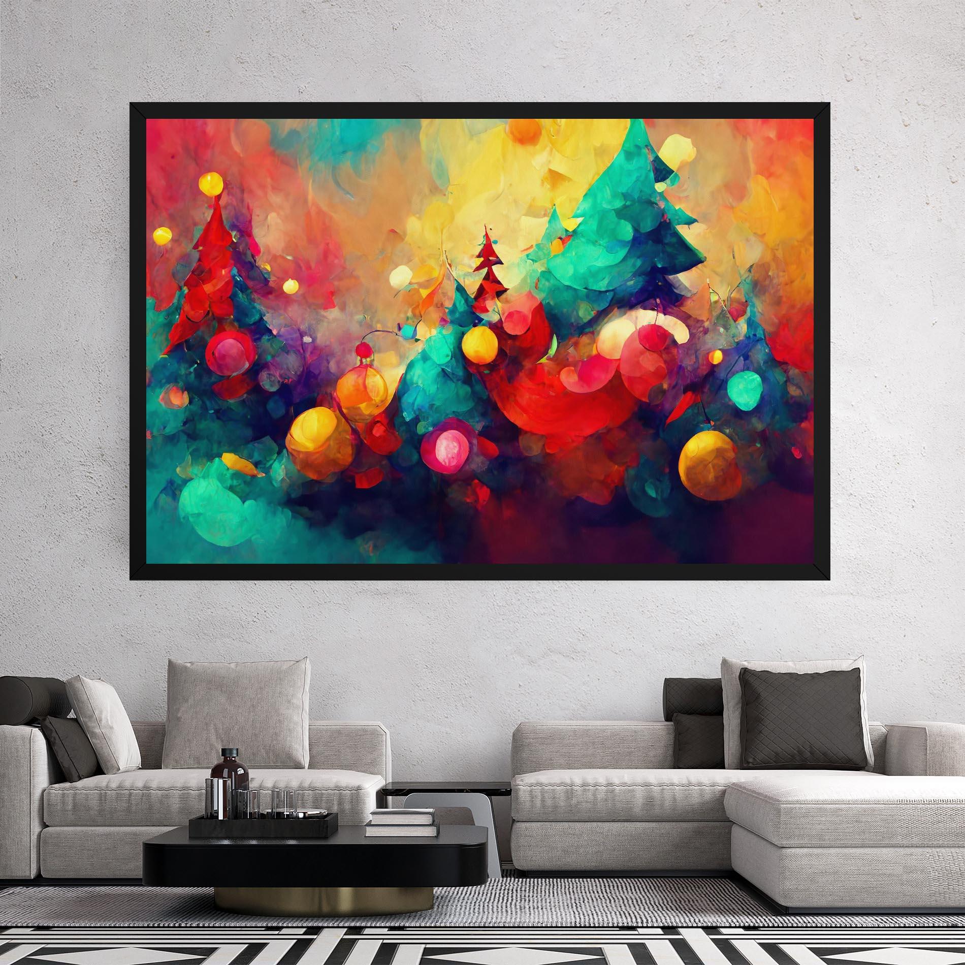 Tablou Canvas Colorfull Winter mockup 2