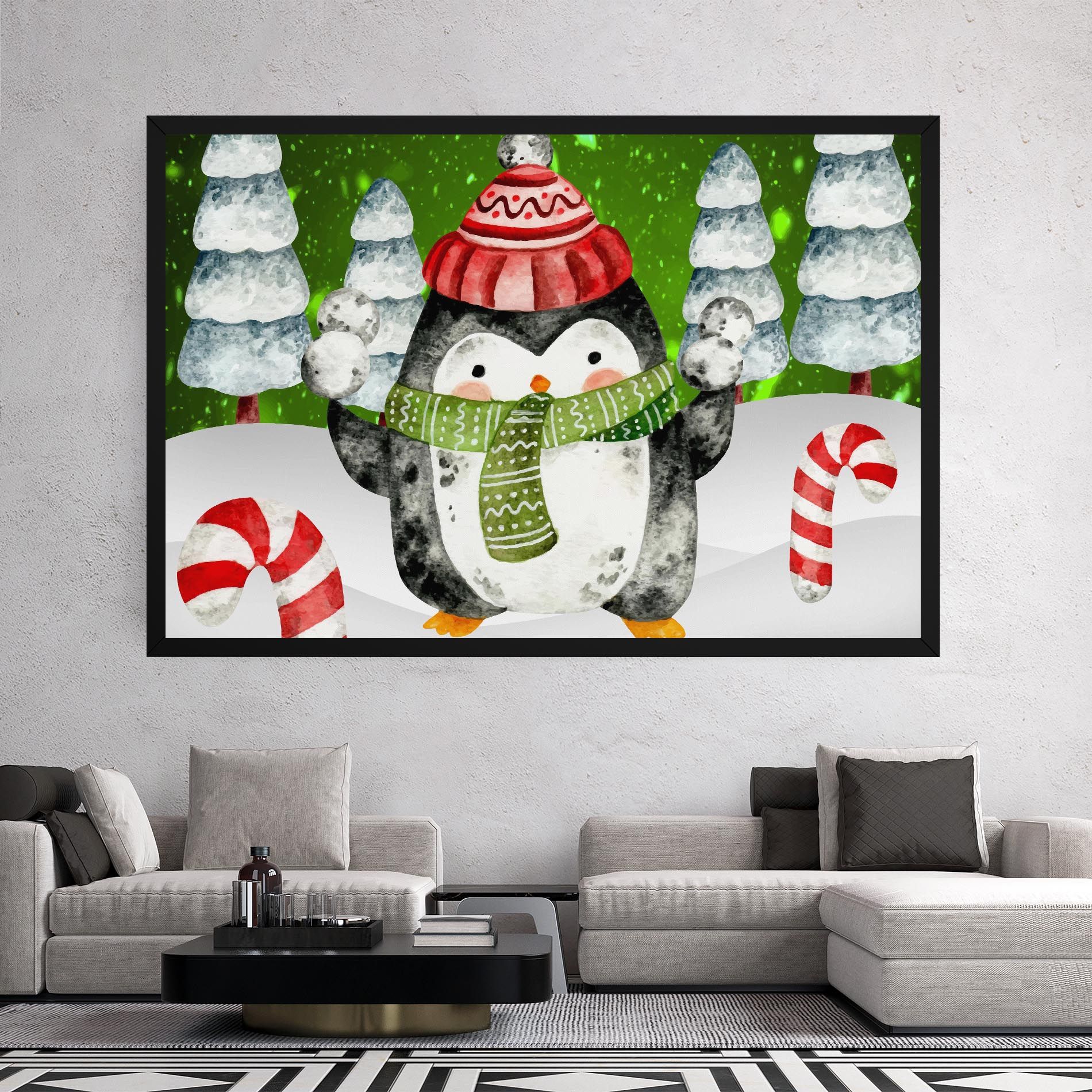 Green Pinguin mockup 2