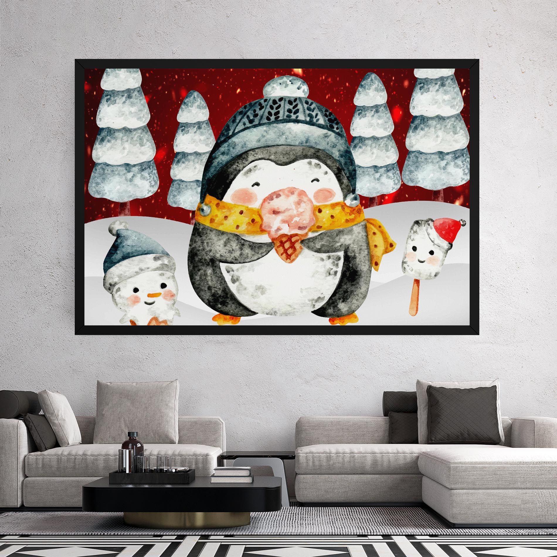 Yellow Pinguin mockup 2