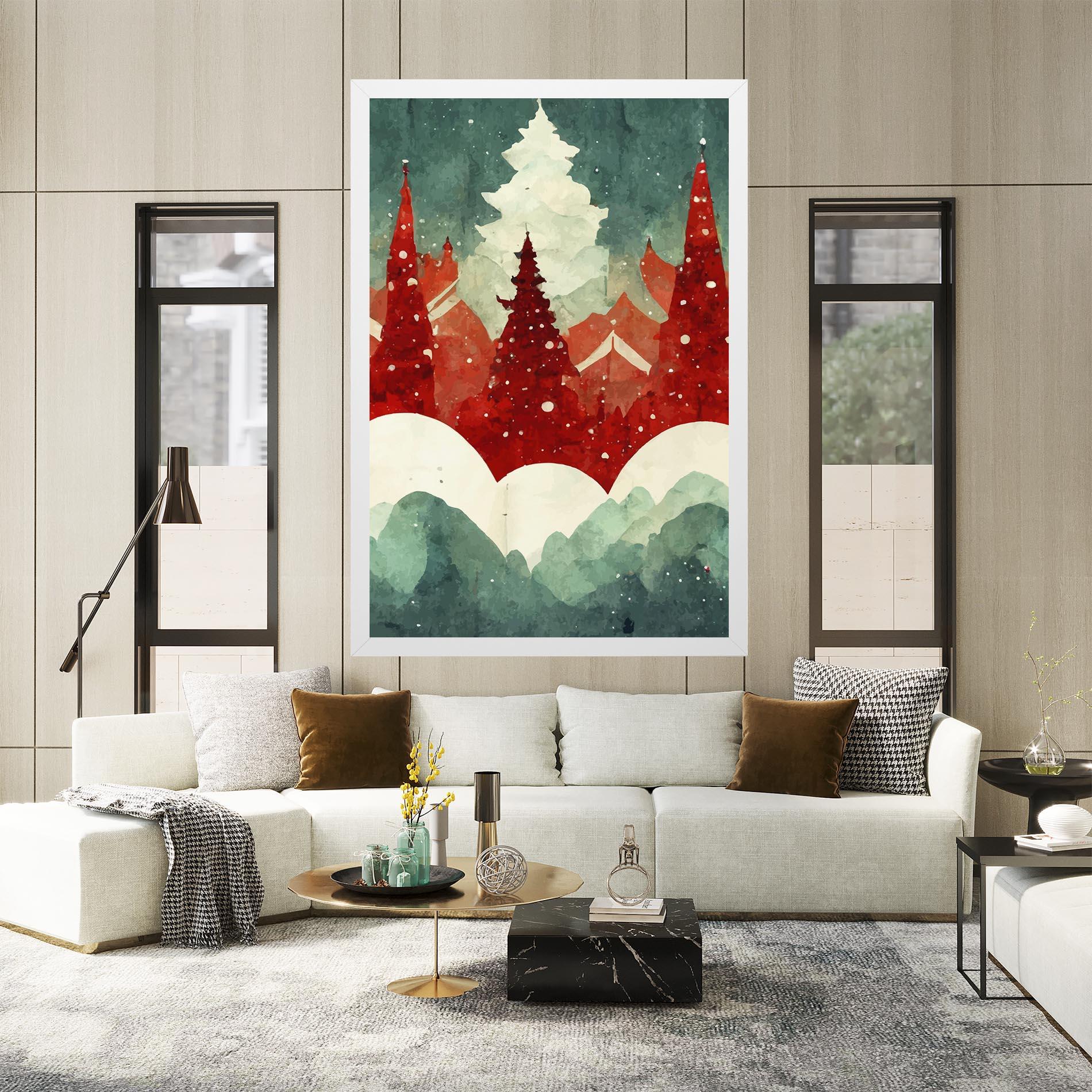 Tablou Canvas Christmas Landscape mockup 2