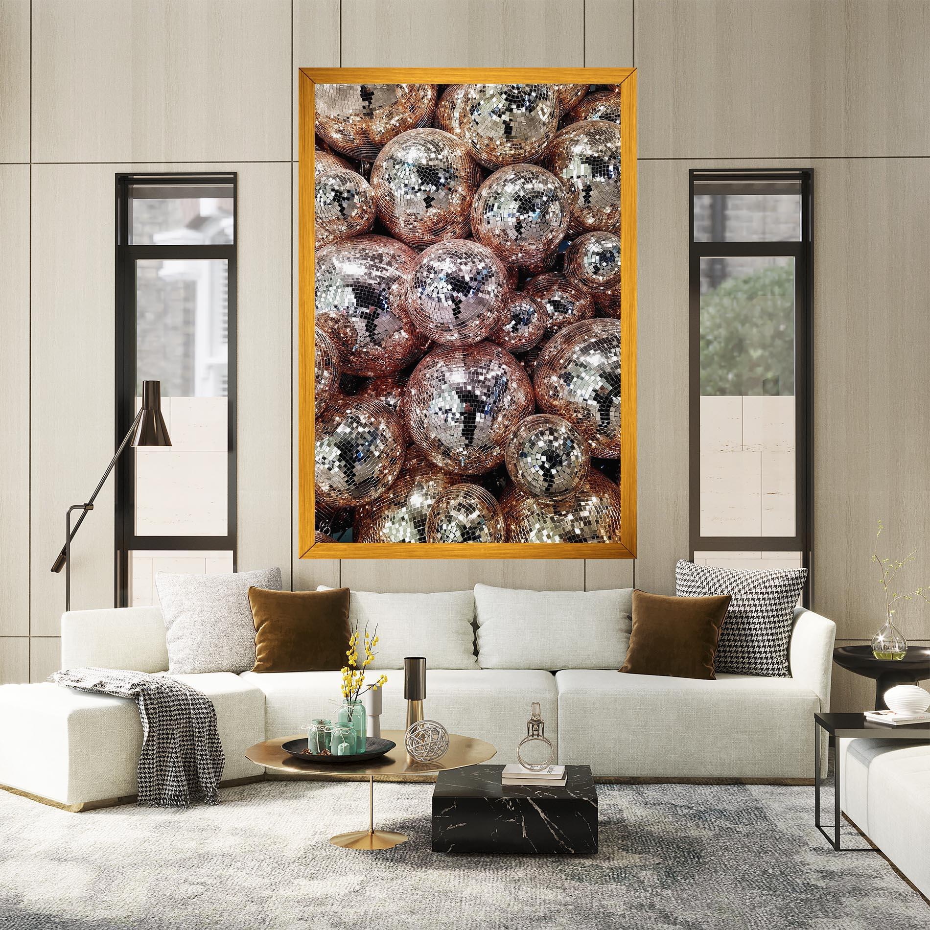 Tablou Canvas Christmas Disko Balls mockup 2