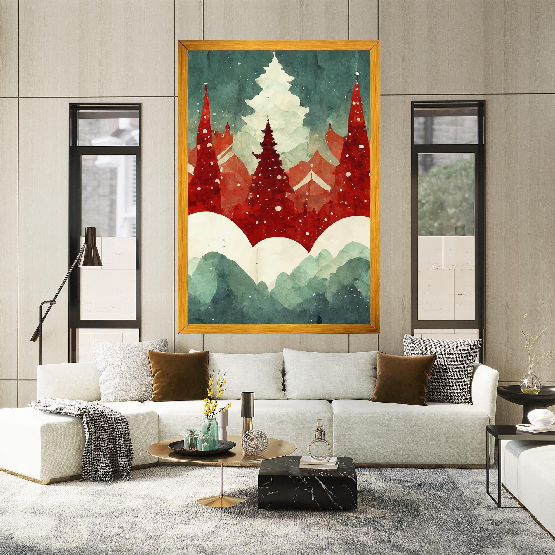Tablou Canvas Christmas Landscape mockup 2