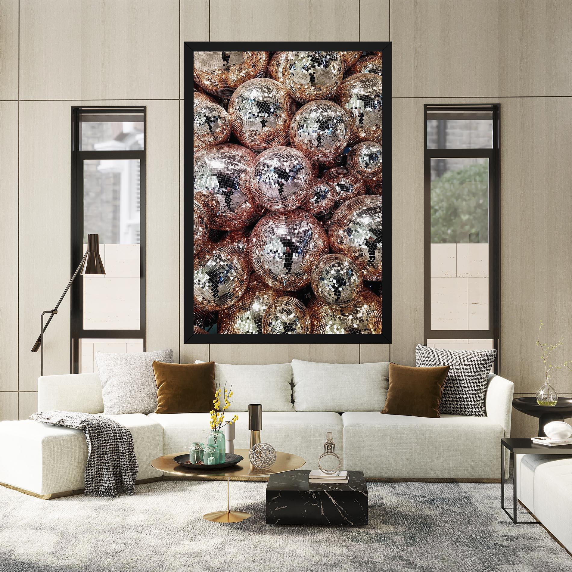 Tablou Canvas Christmas Disko Balls mockup 2