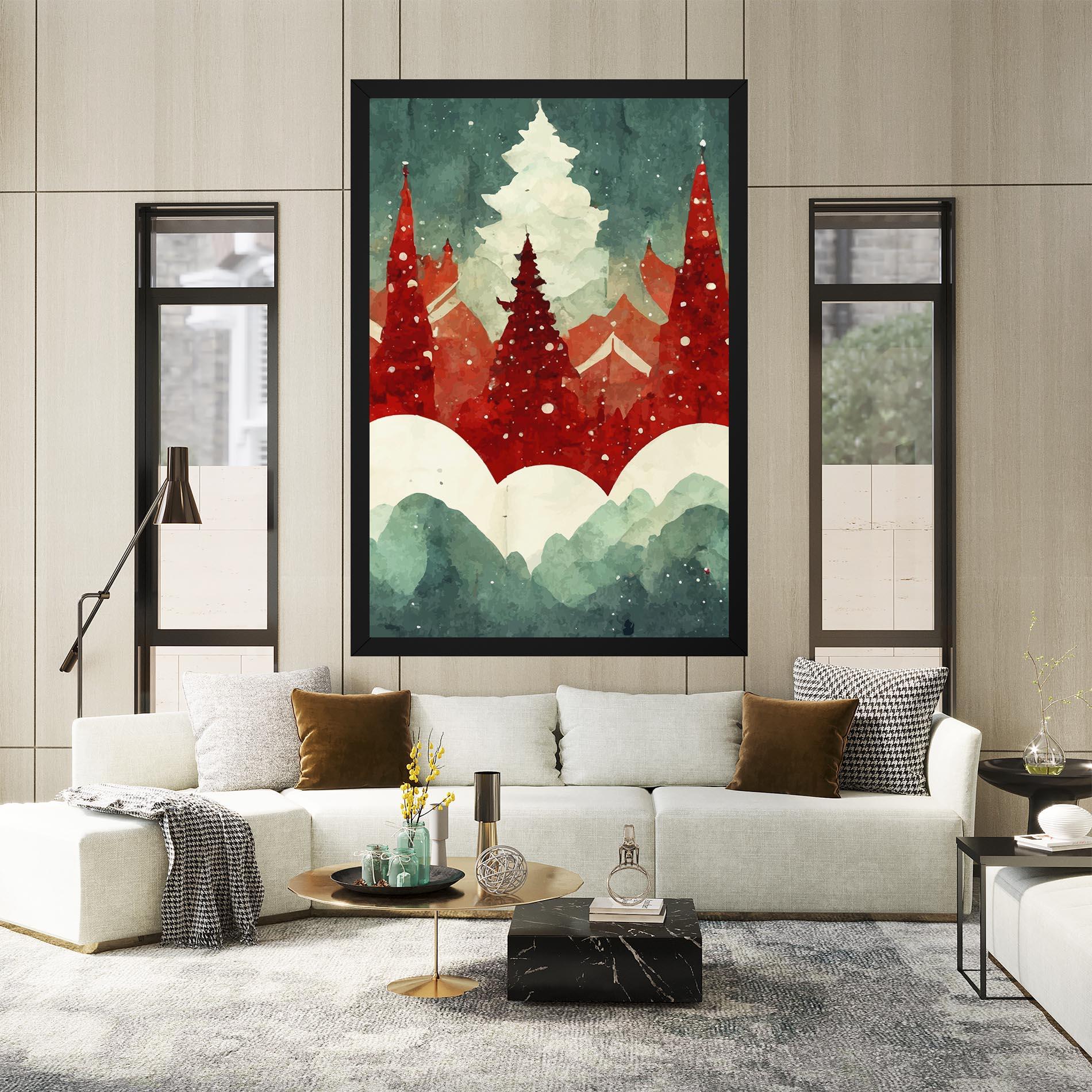 Tablou Canvas Christmas Landscape mockup 2