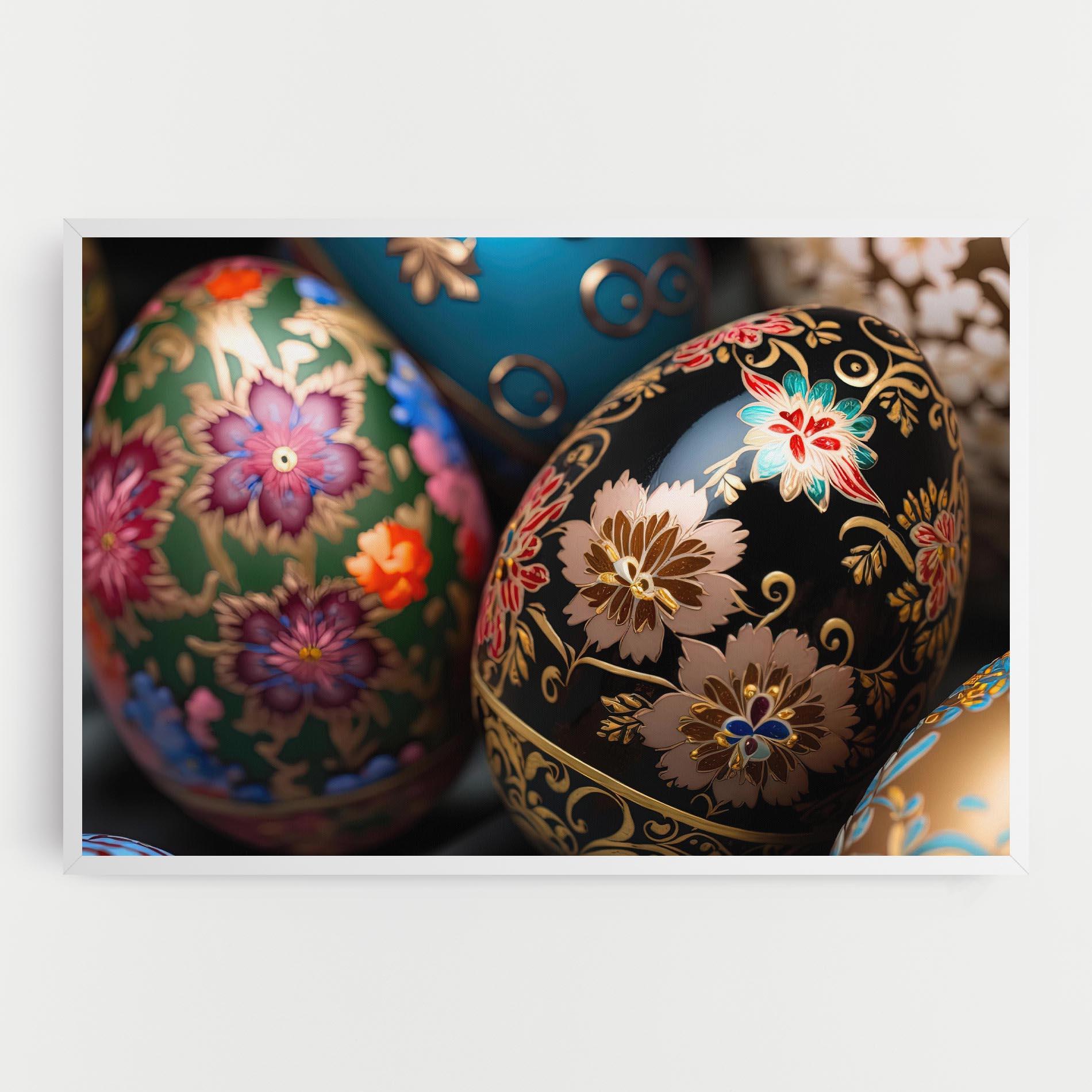 Tablou Canvas Close Up Painted Eggs mockup 0