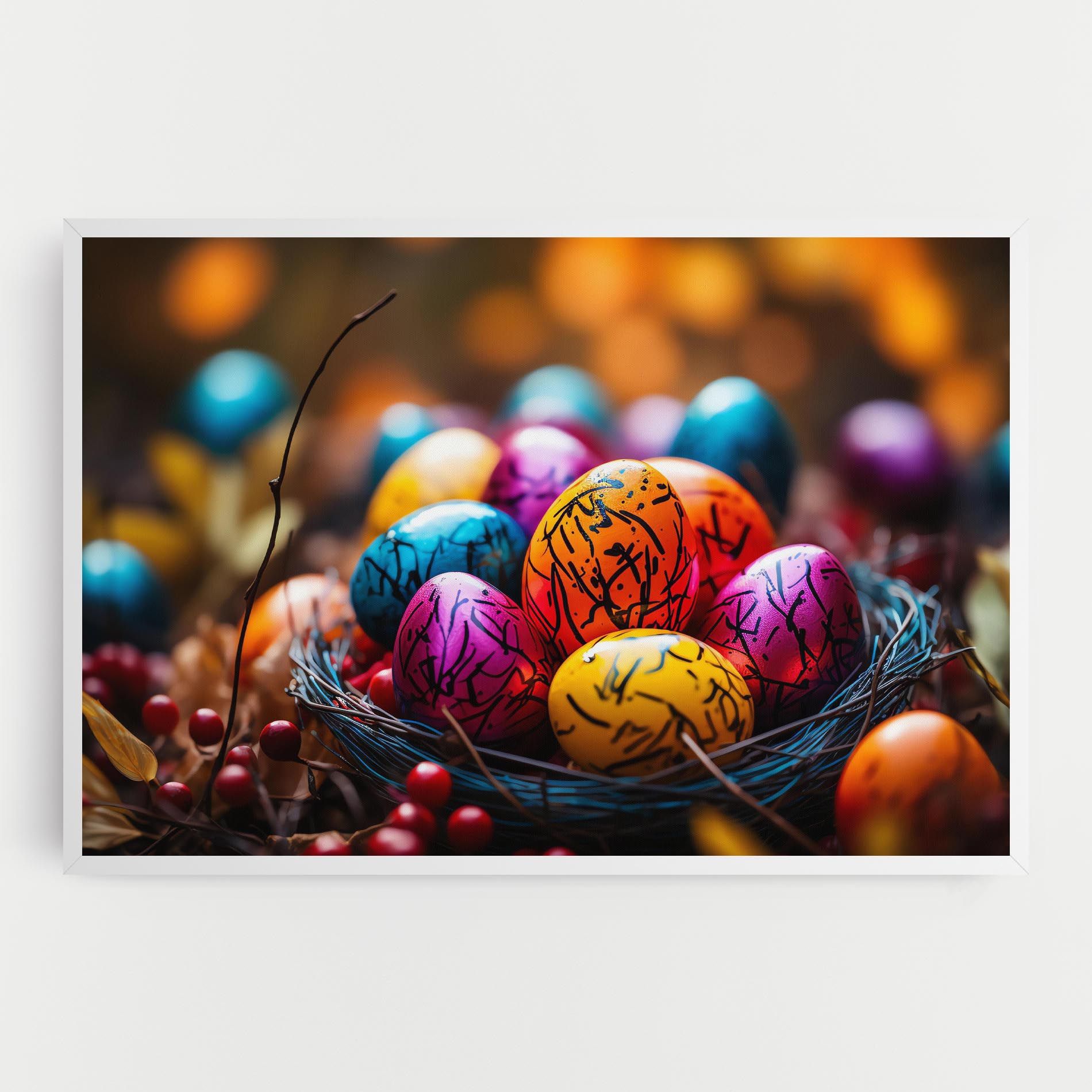 Colorful Easter Eggs mockup 0