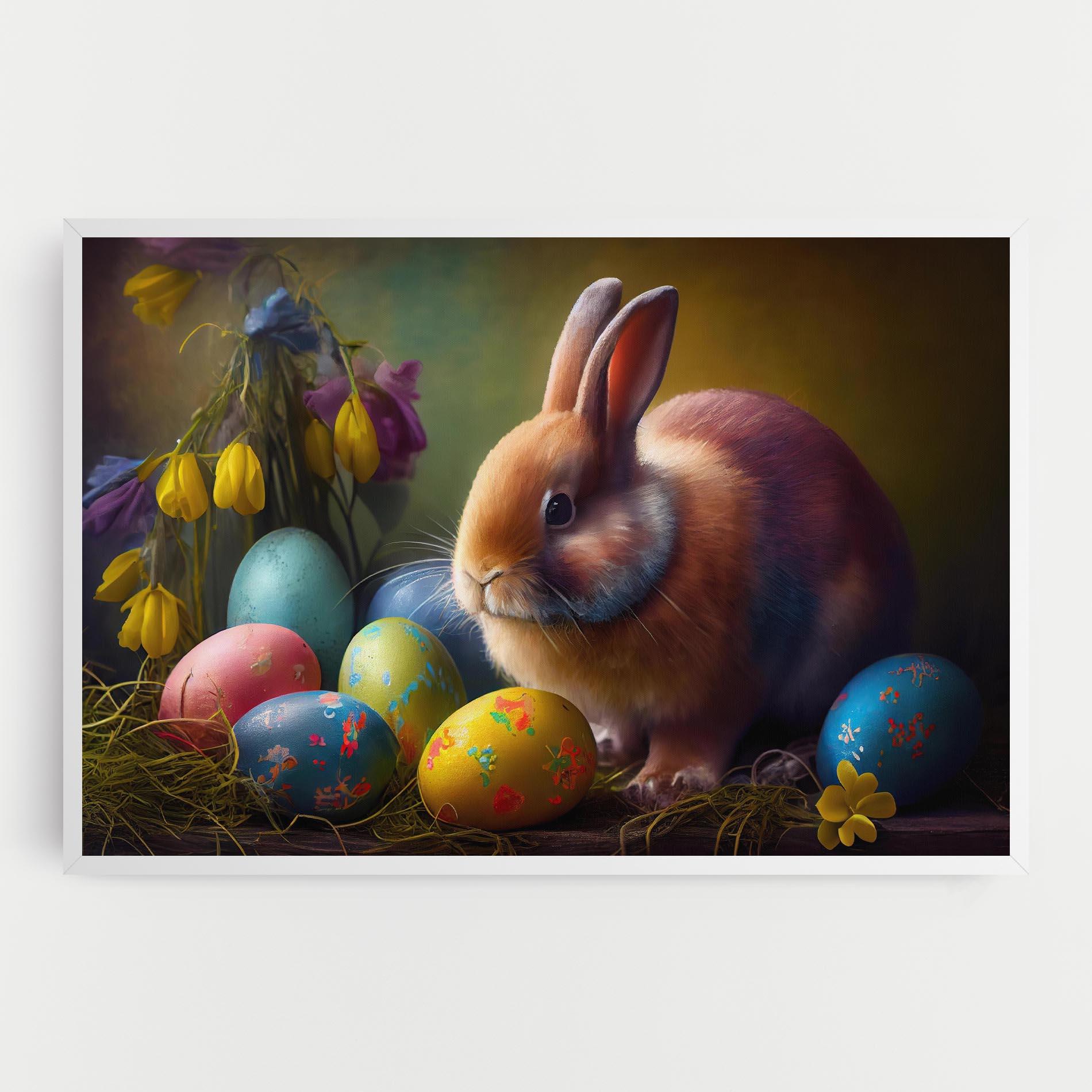Tablou Canvas Easter Cute Rabbit mockup 0