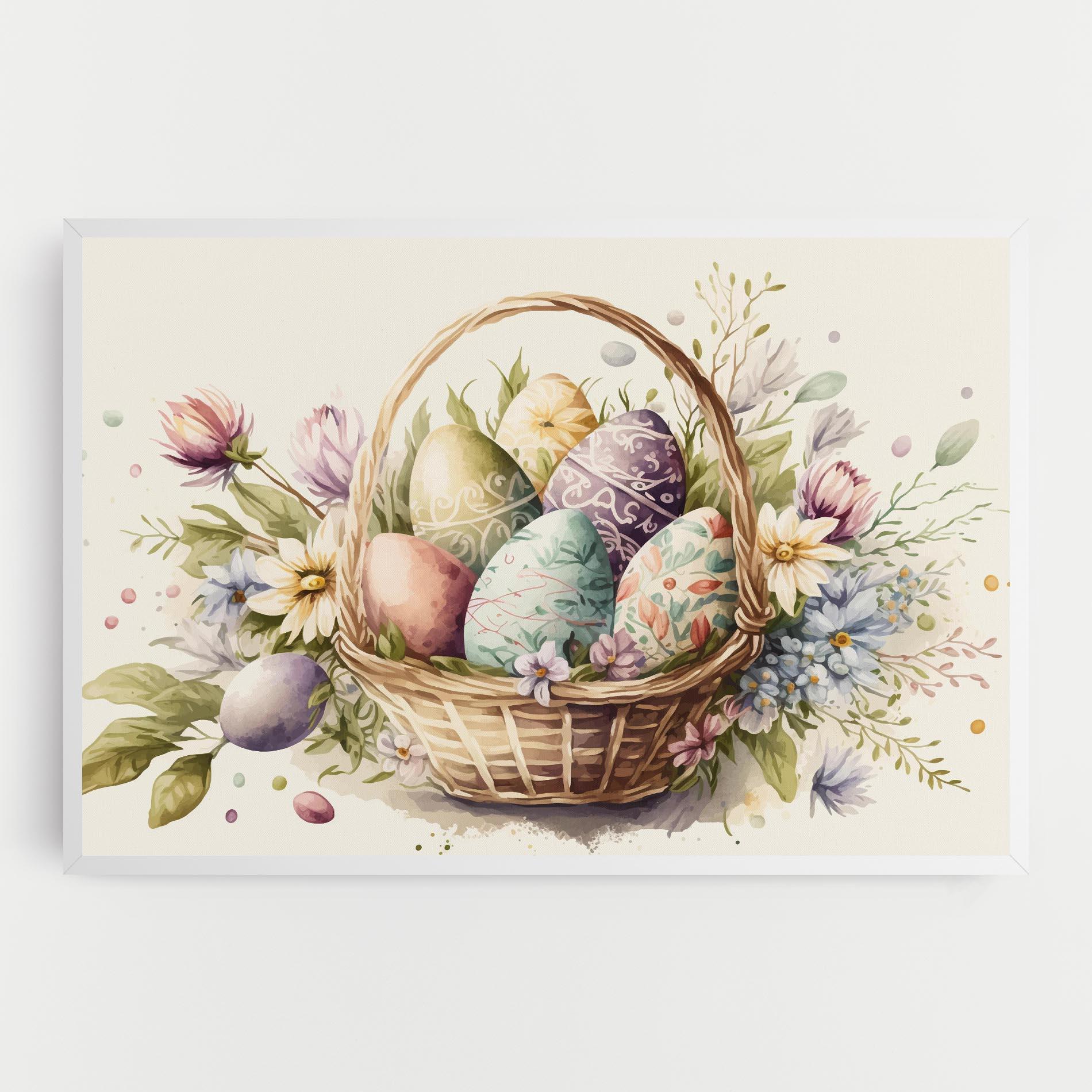 Tablou Canvas Eggs Basket mockup 0