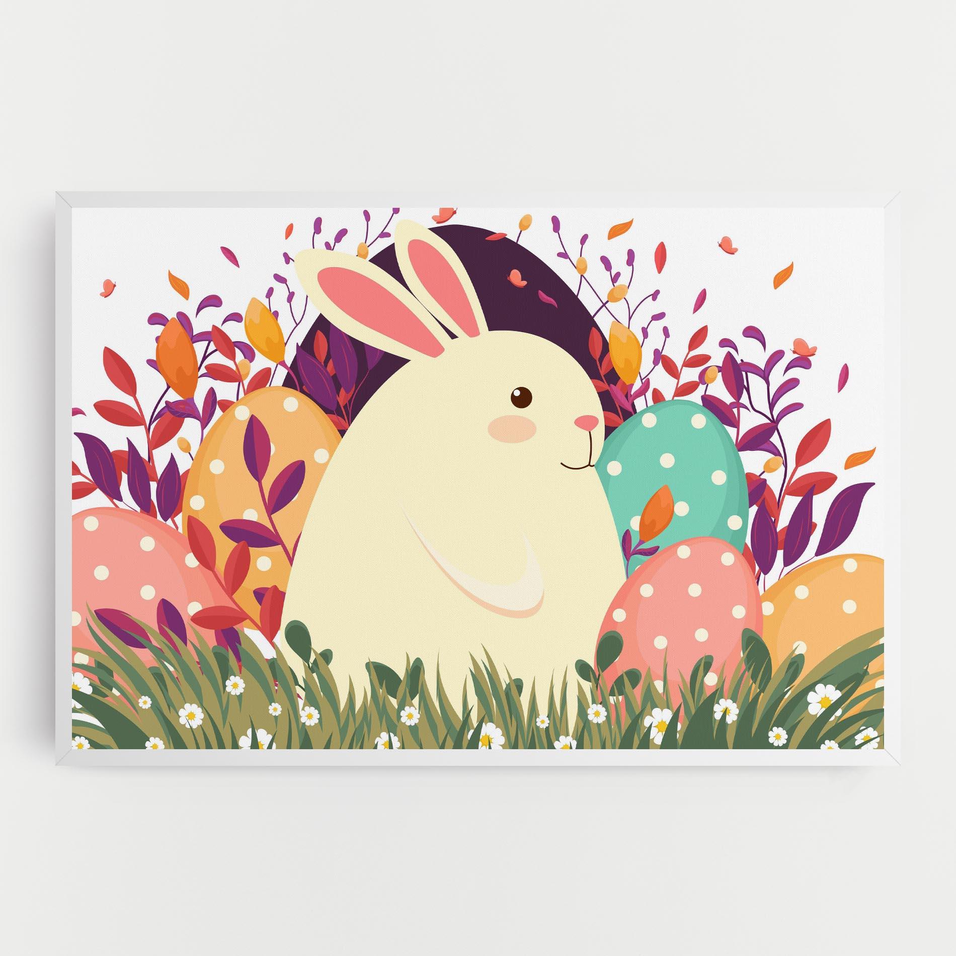 Tablou Canvas Friendly Bunny mockup 0