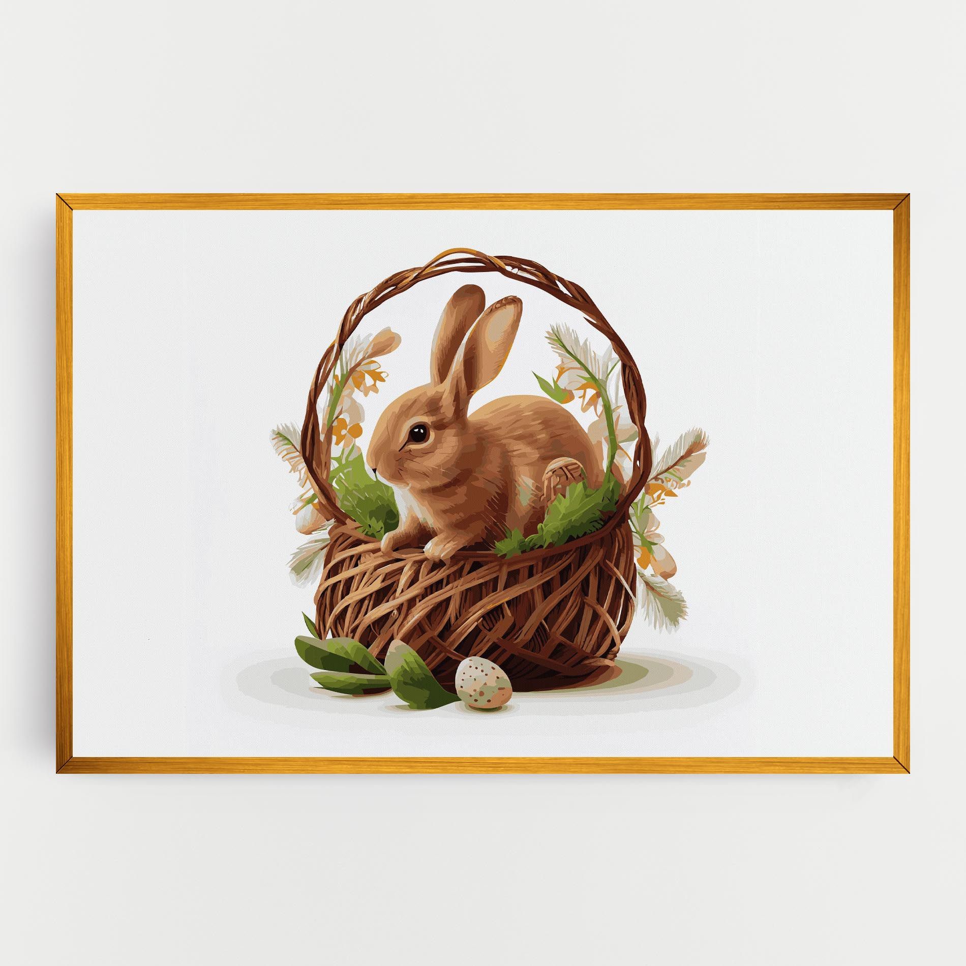 Bunny In Basket mockup 0