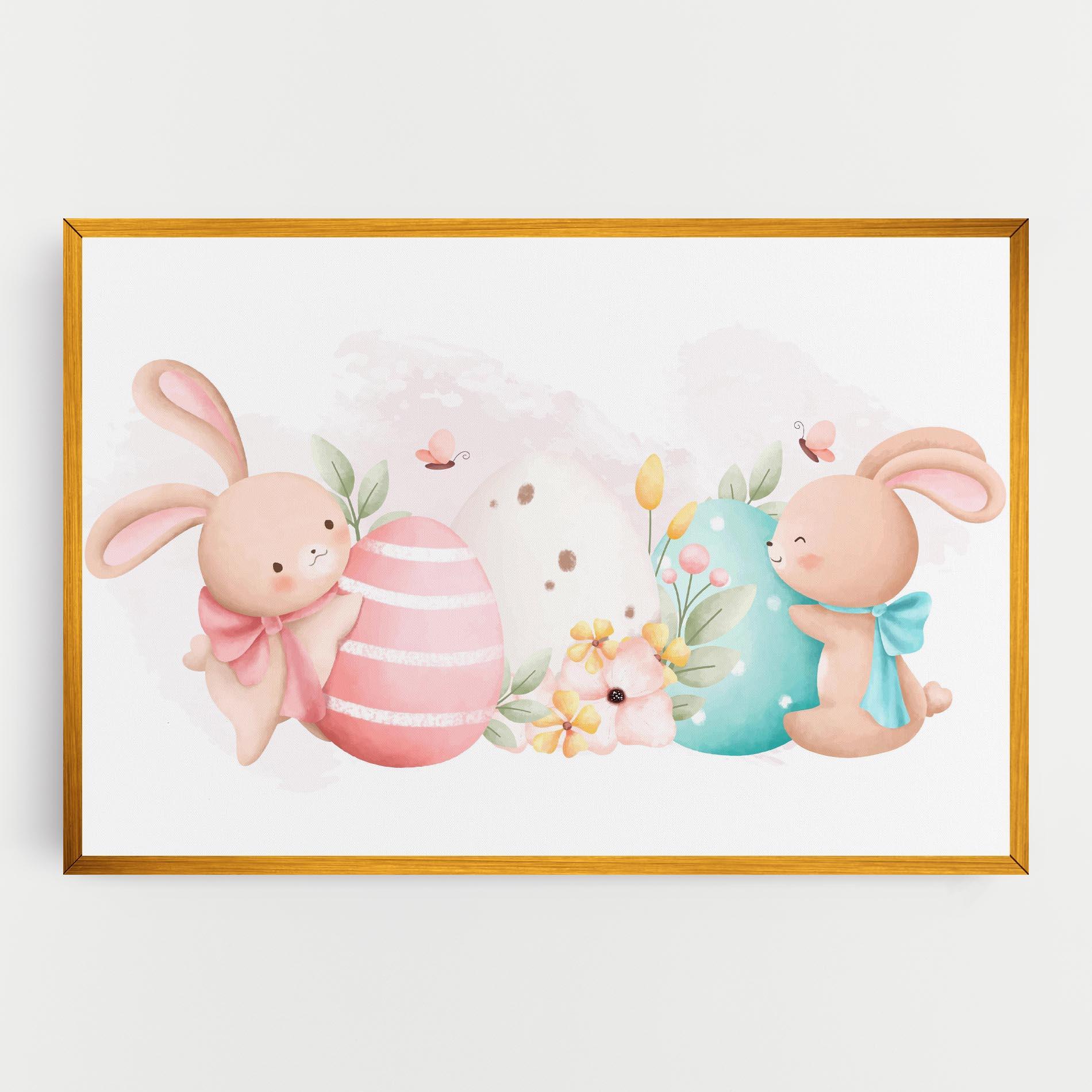 Tablou Canvas Cute Bunny Art mockup 0