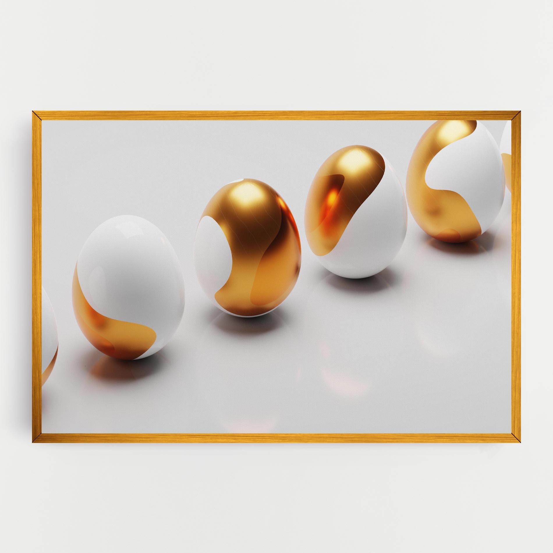 Tablou Canvas Elegant Easter Eggs mockup 0