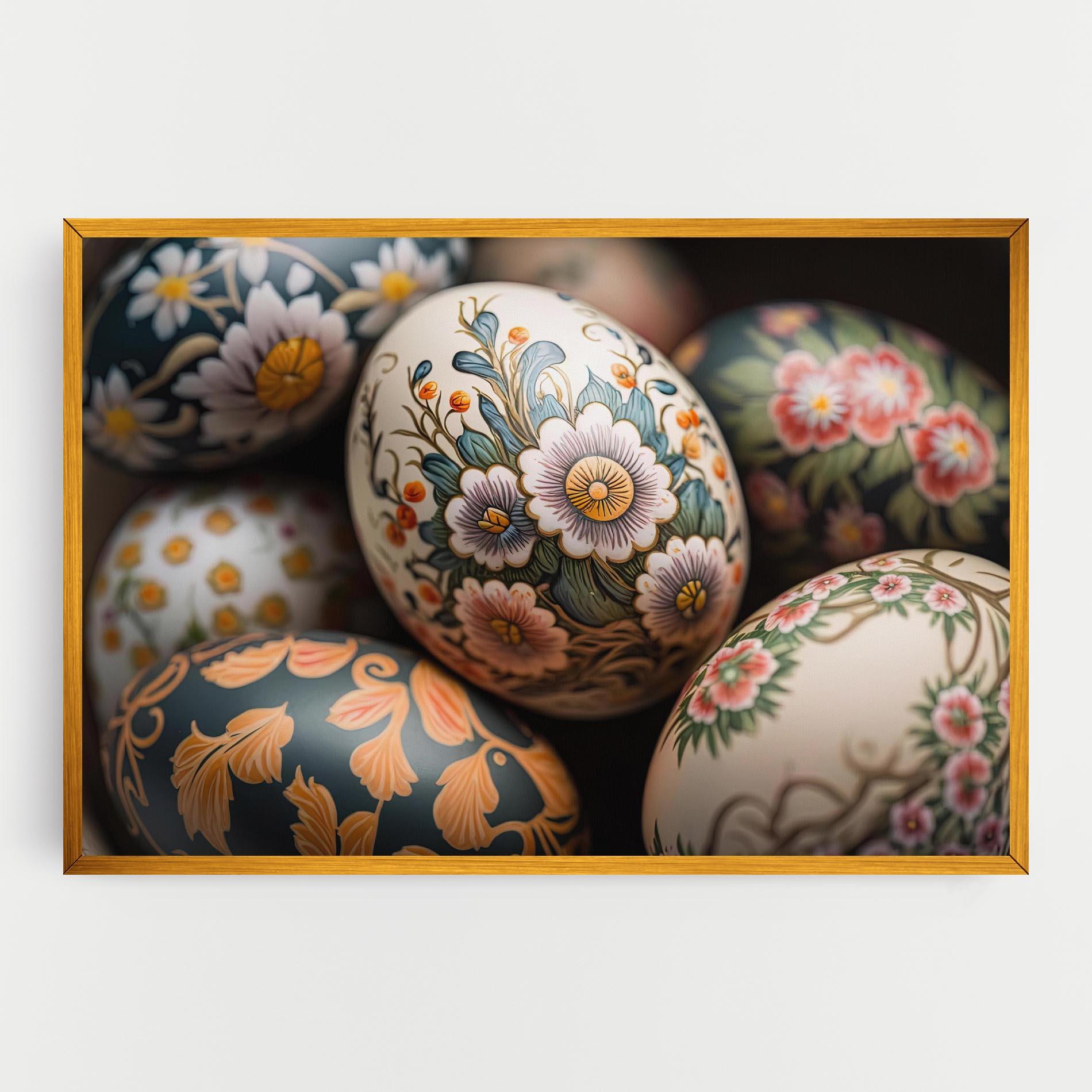 Tablou Canvas Floral Painted Eggs mockup 0