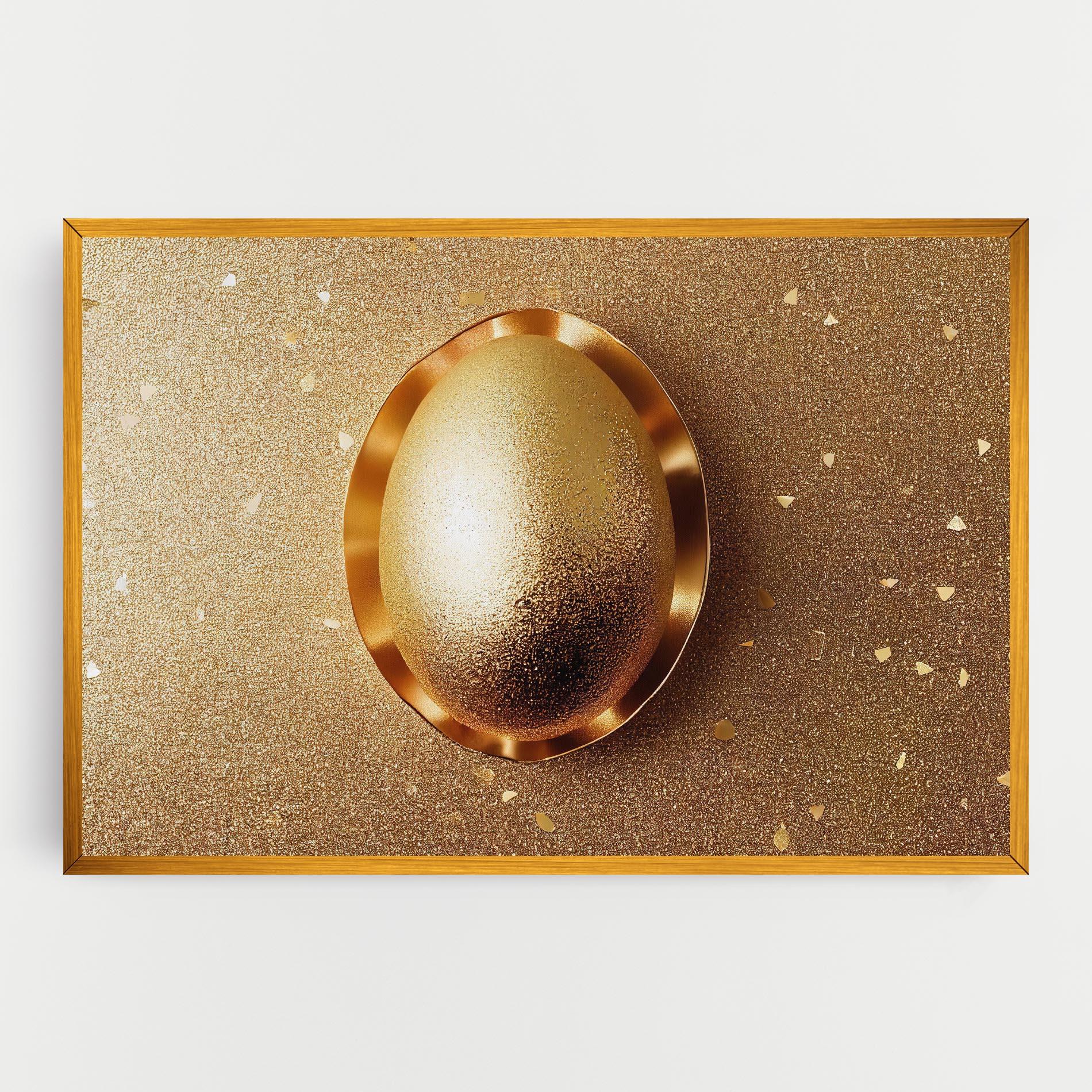 Tablou Canvas Golden Egg Chocolate mockup 0