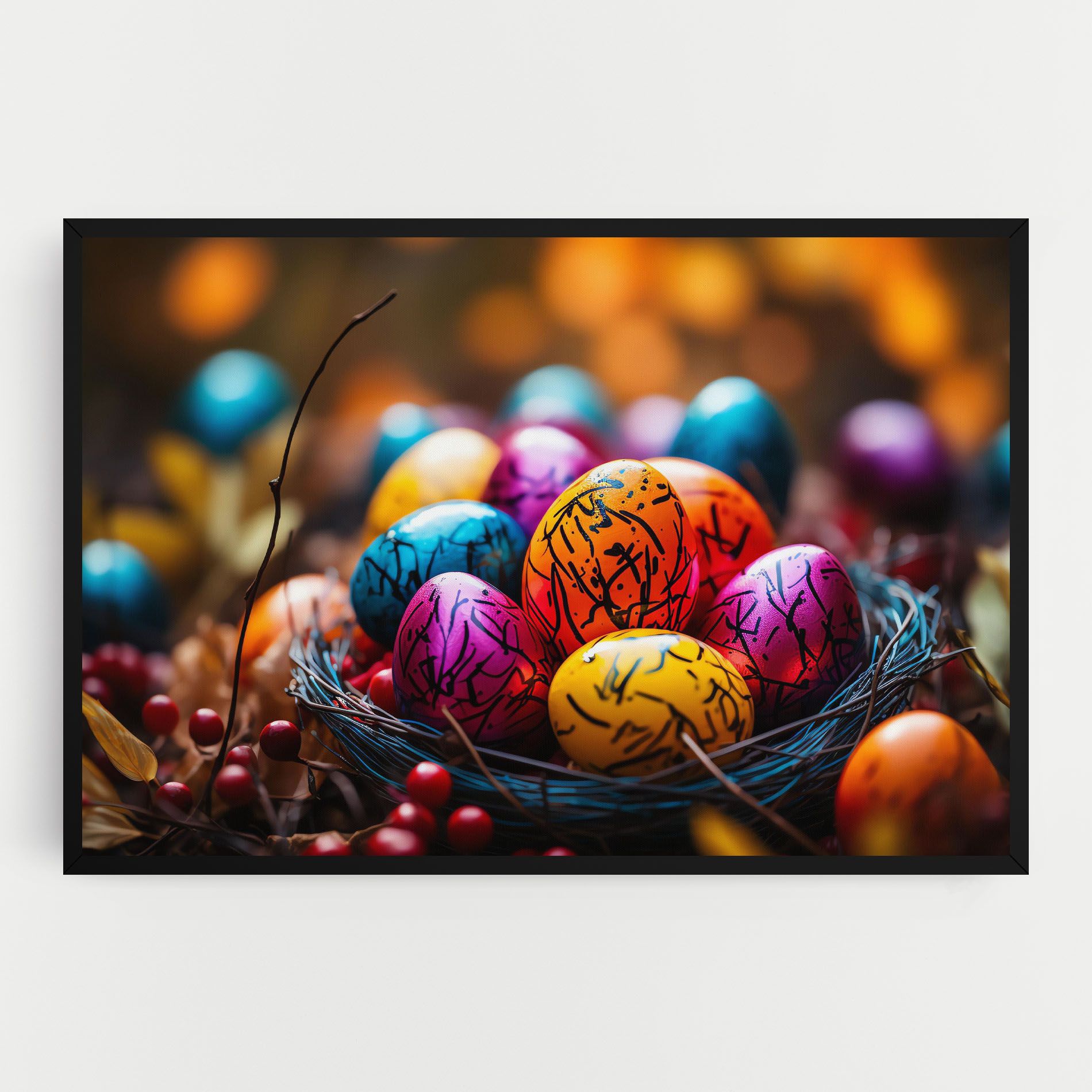 Colorful Easter Eggs mockup 0