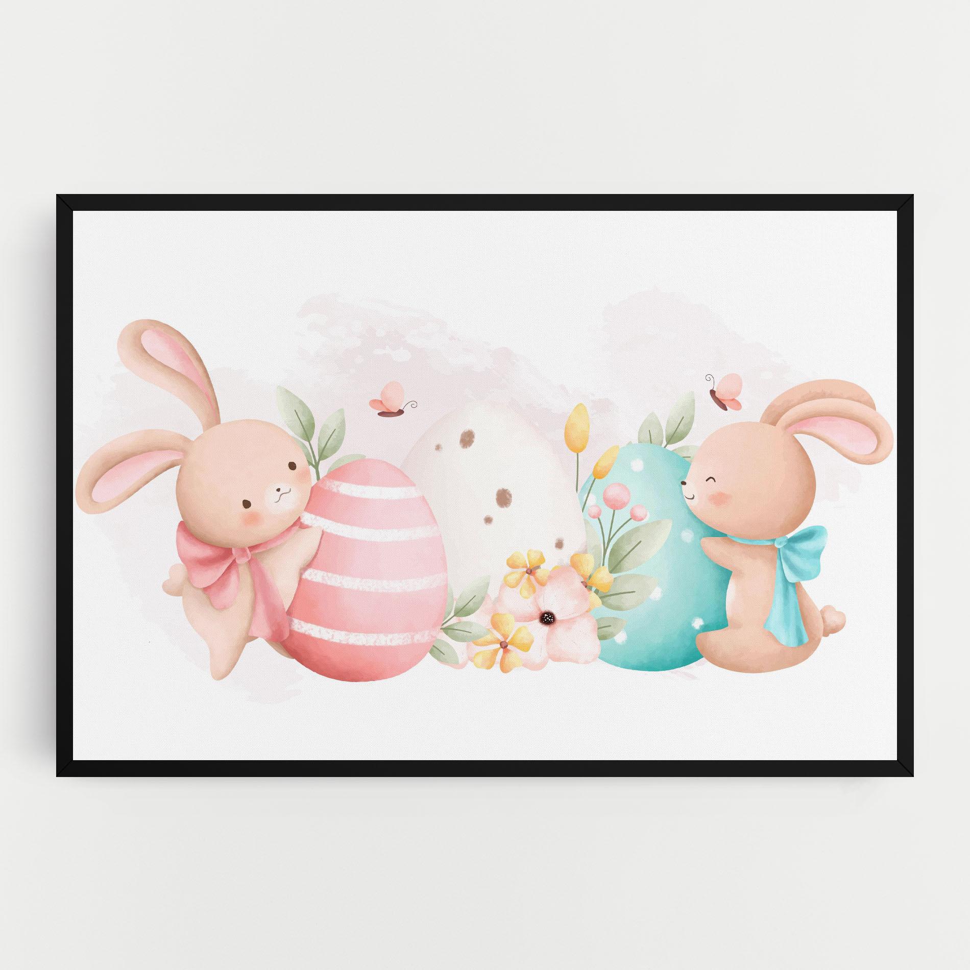 Tablou Canvas Cute Bunny Art mockup 0
