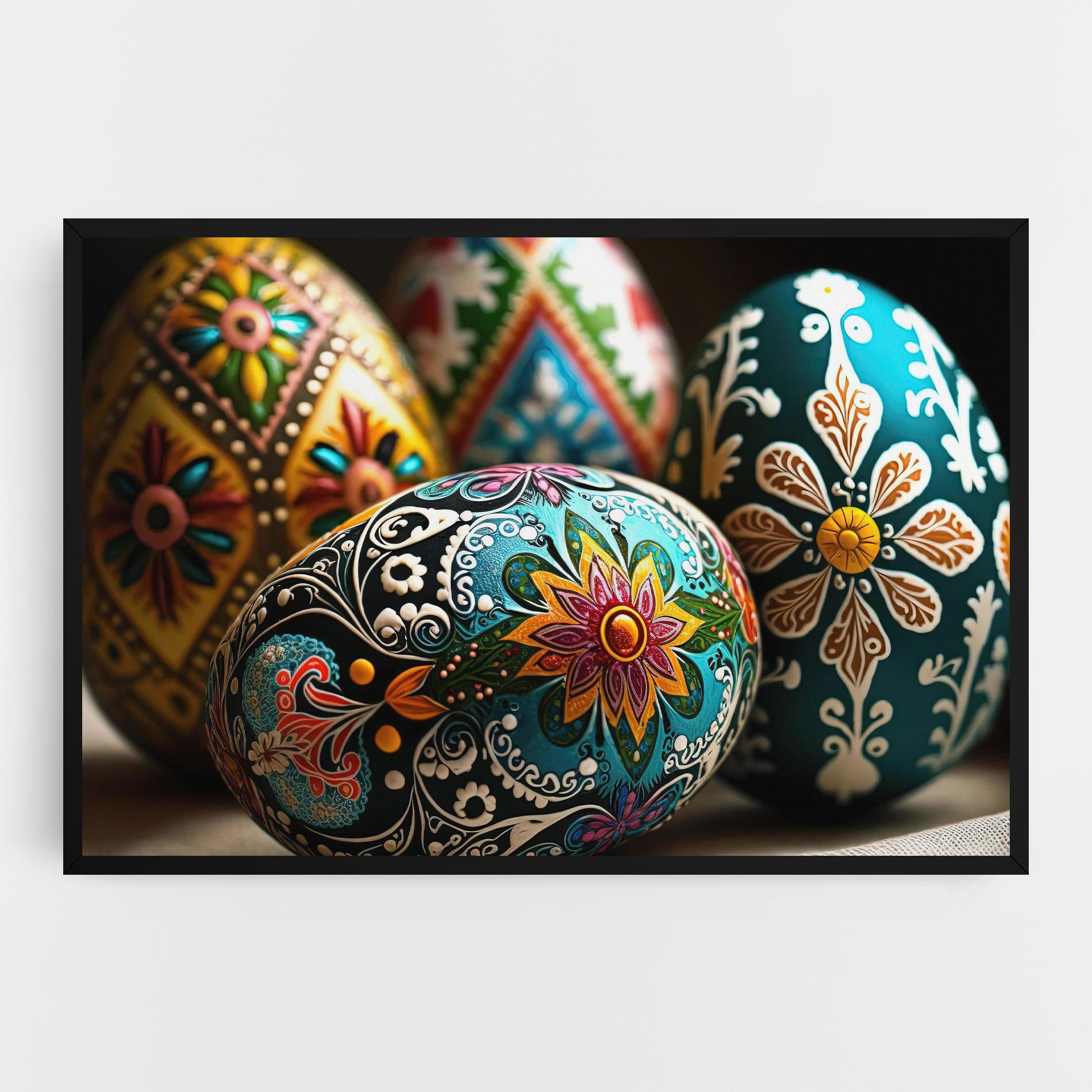 Tablou Canvas Easter Eggs Ornament mockup 0
