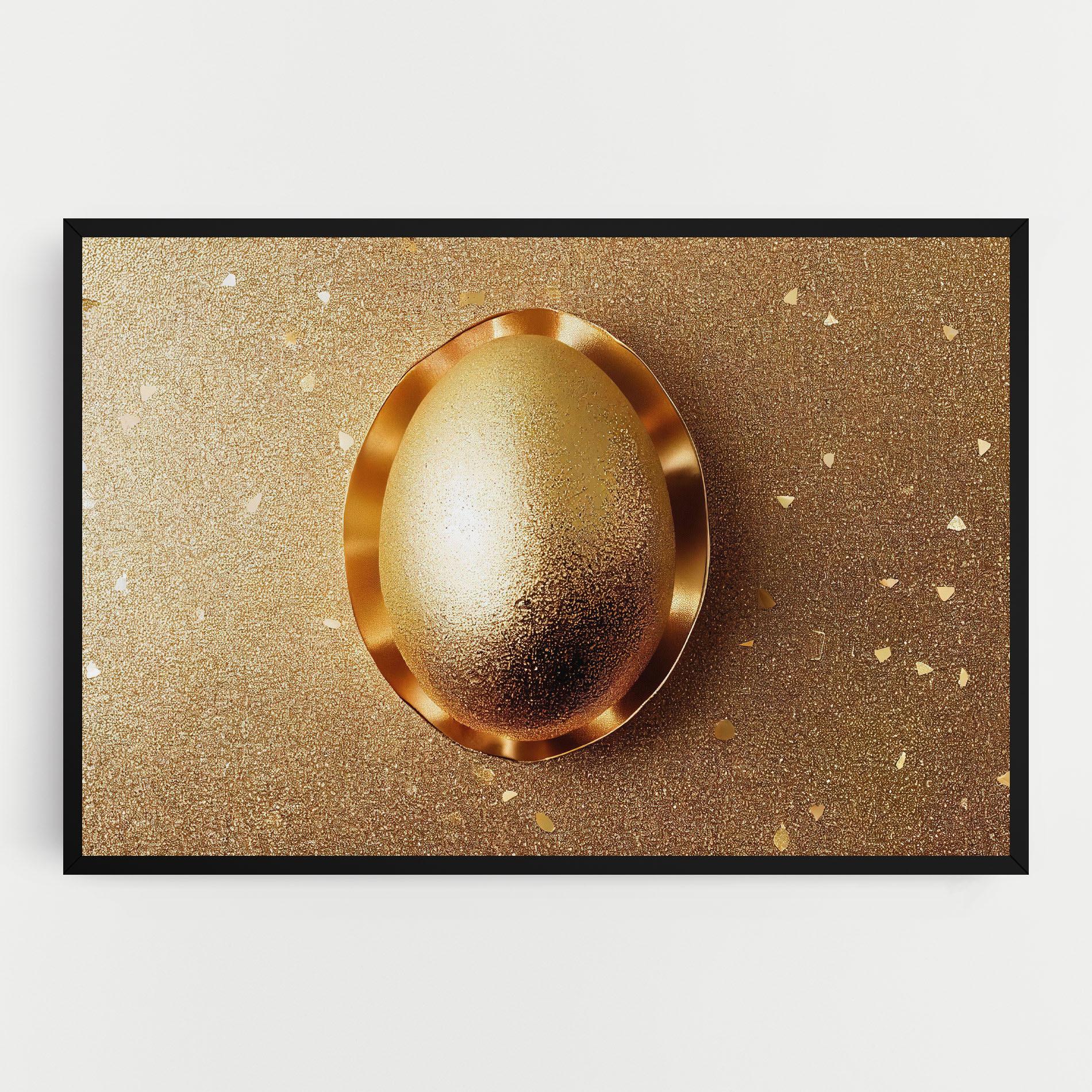 Tablou Canvas Golden Egg Chocolate mockup 0