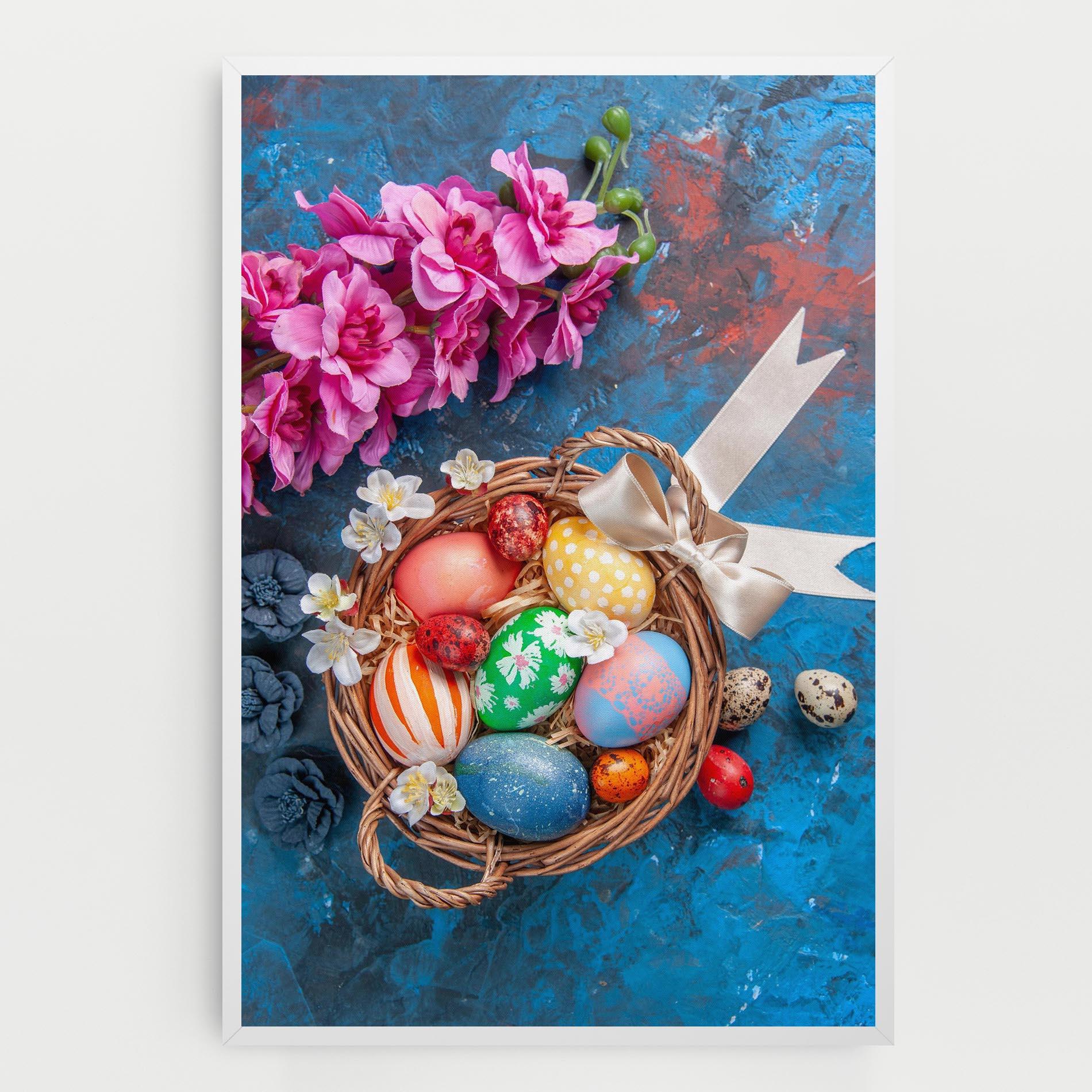 Tablou Canvas Colored Easter Eggs mockup 0