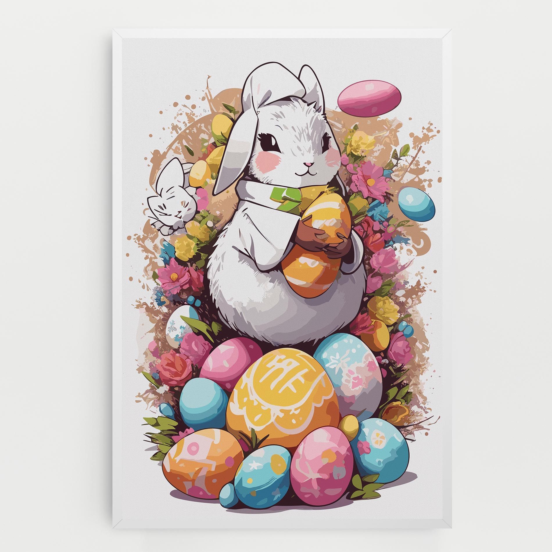 White Easter Bunny mockup 0