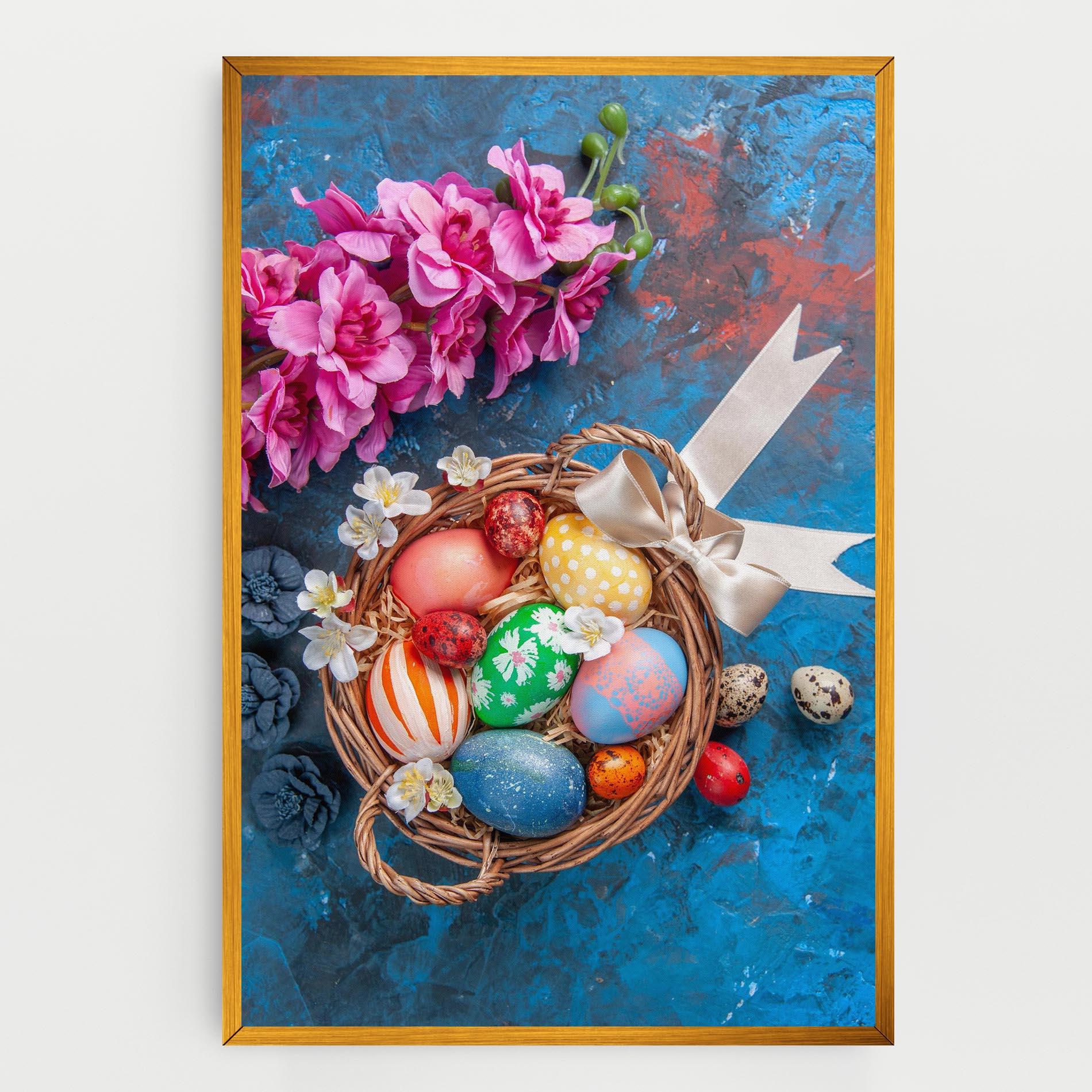 Tablou Canvas Colored Easter Eggs mockup 0