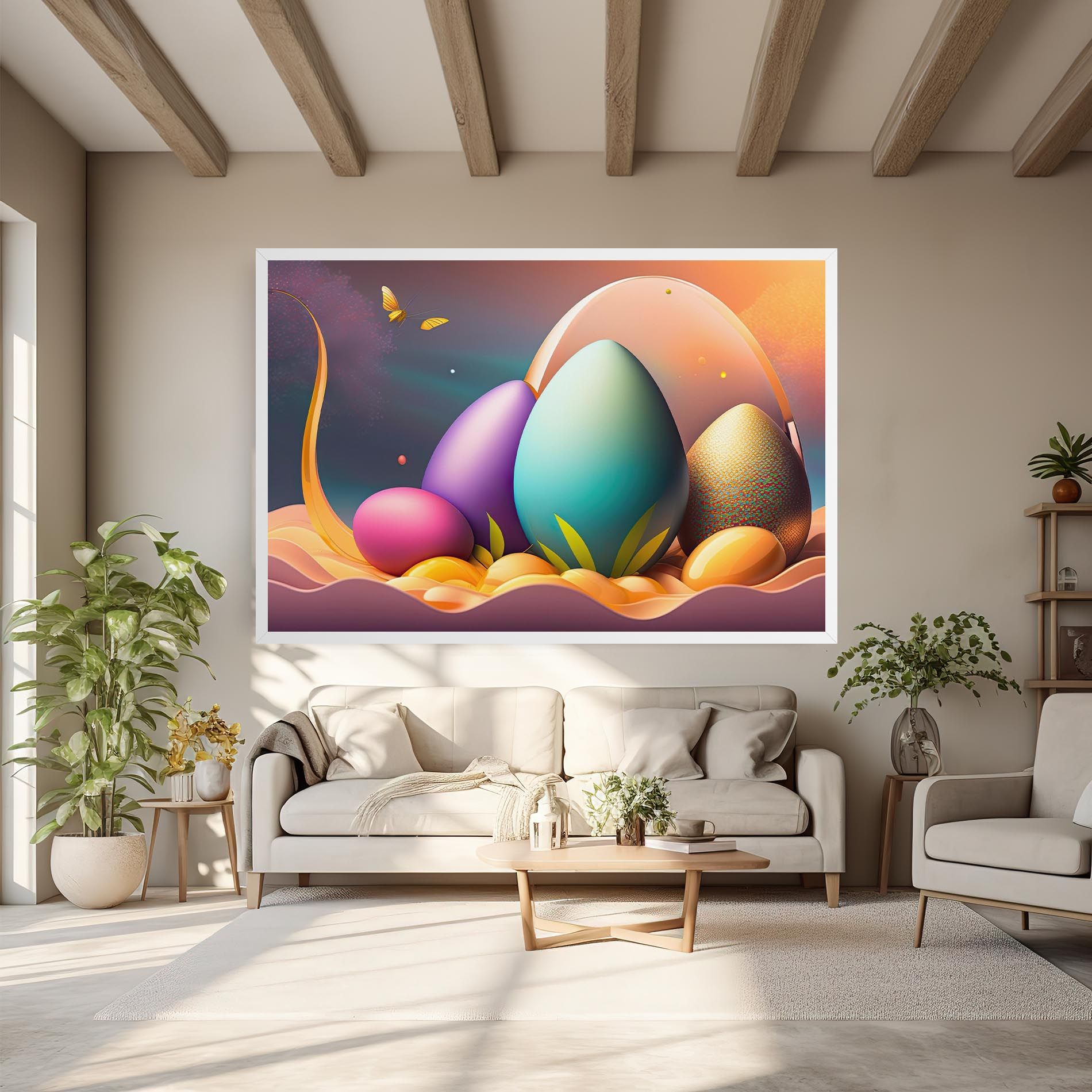 Big Blue Easter Egg mockup 6