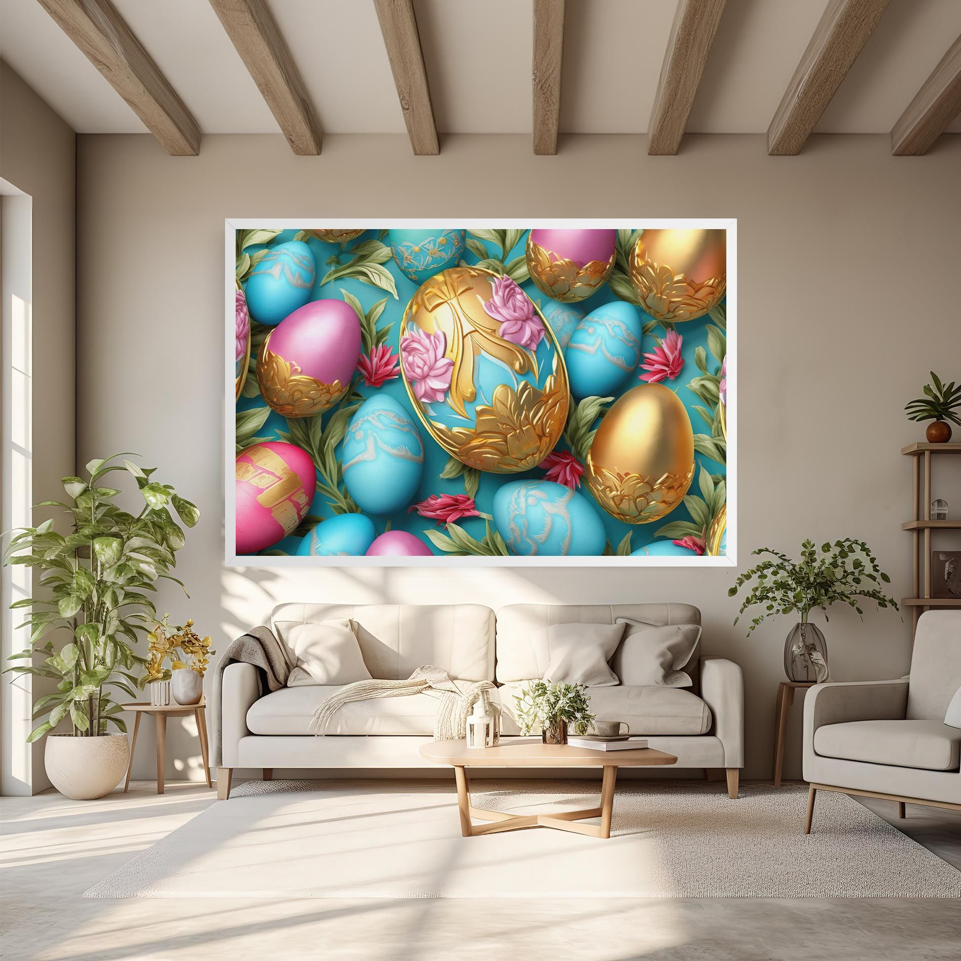 Blue Pink Easter Egs mockup 6