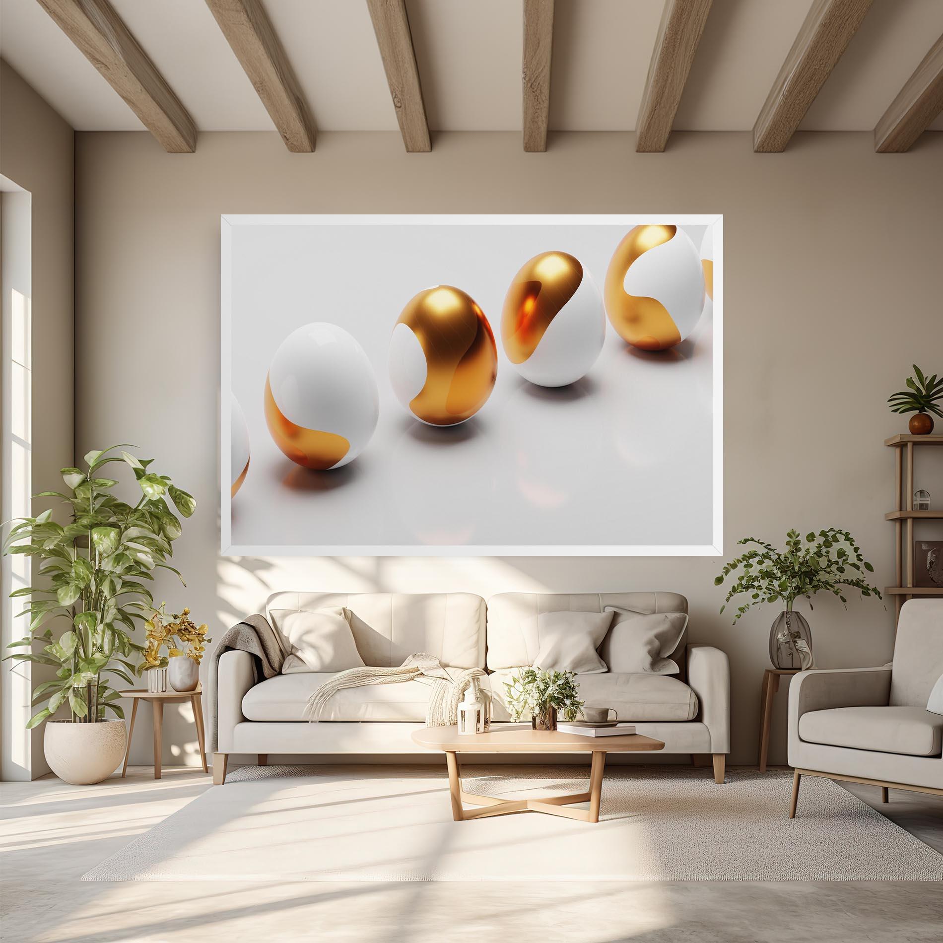 Tablou Canvas Elegant Easter Eggs mockup 6