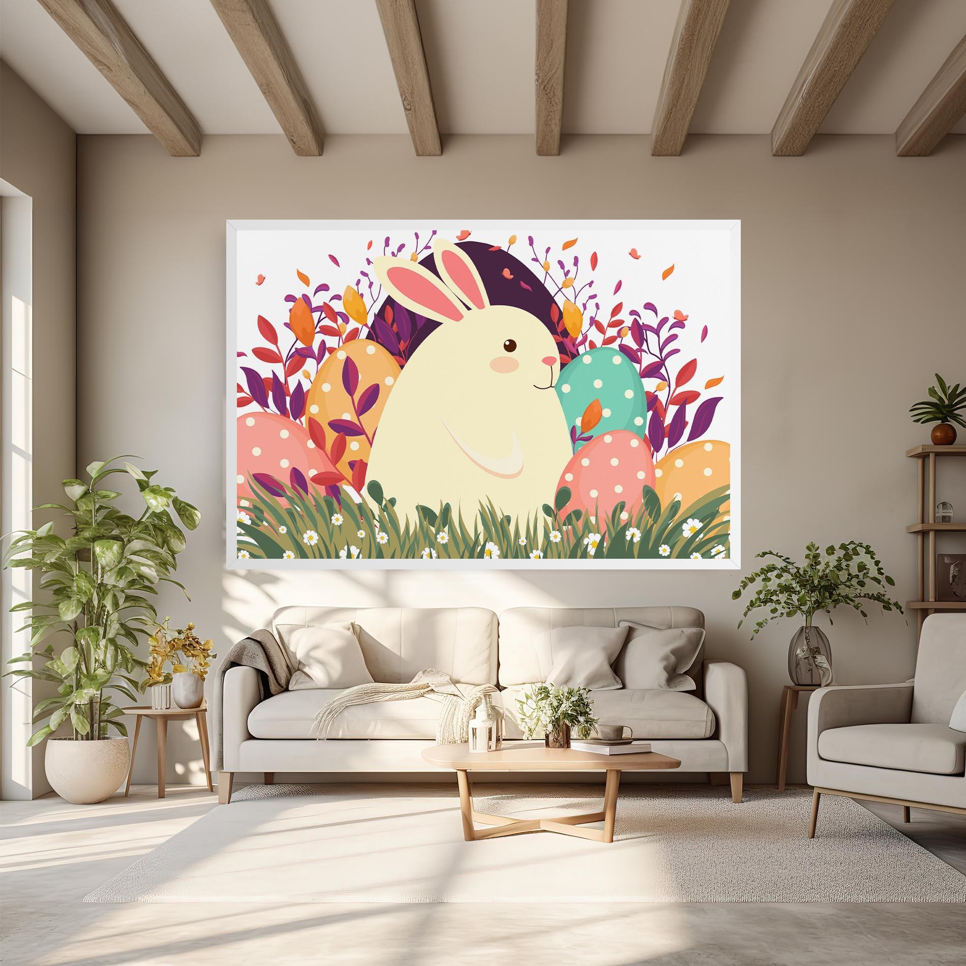 Tablou Canvas Friendly Bunny mockup 6