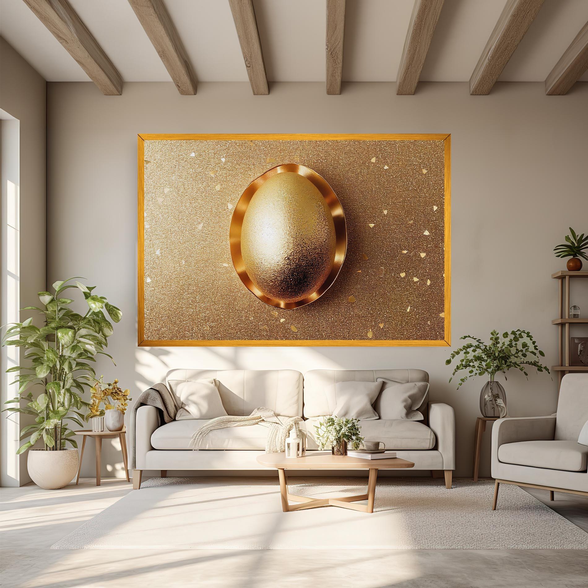 Tablou Canvas Golden Egg Chocolate mockup 6