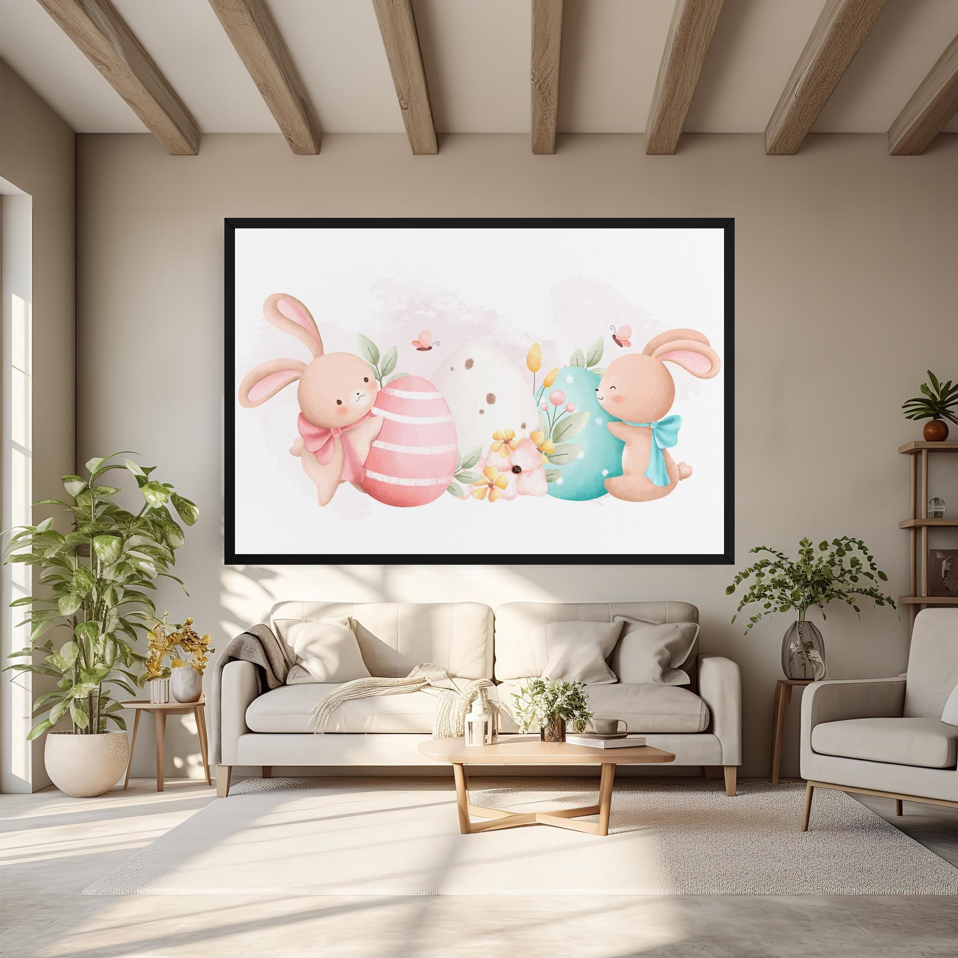 Cute Bunny Art mockup 6