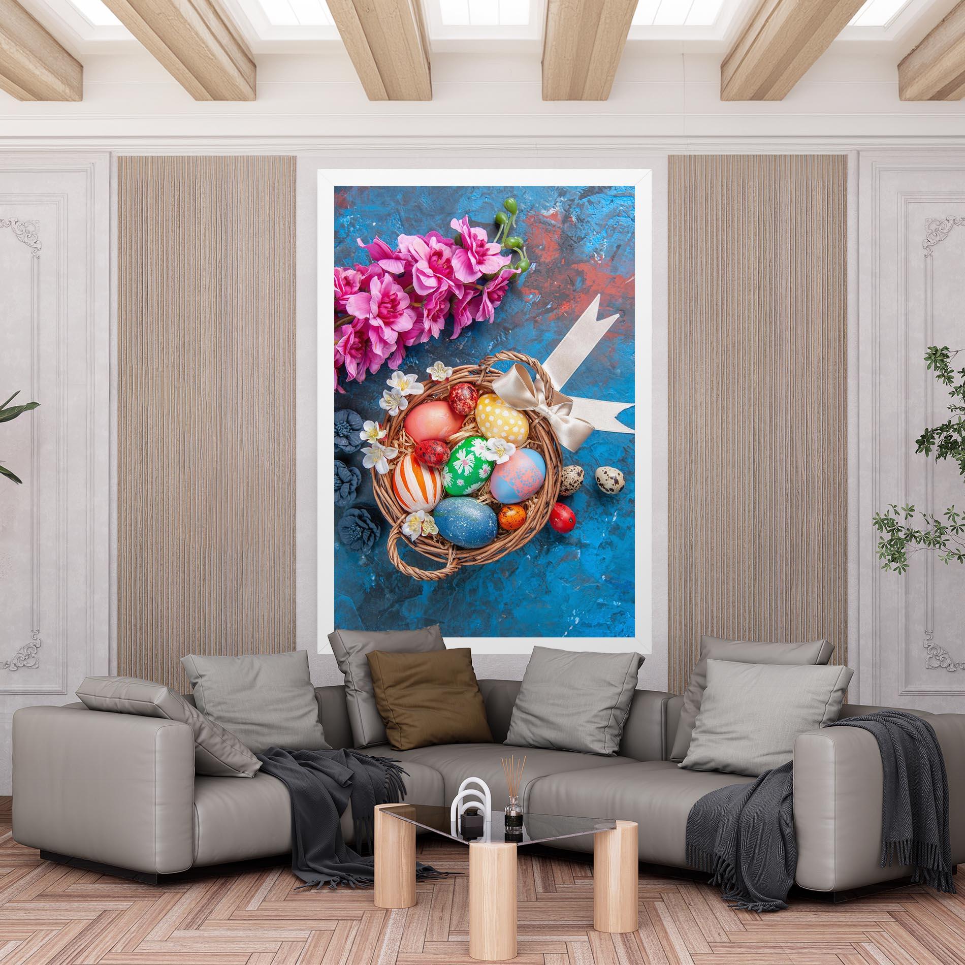 Tablou Canvas Colored Easter Eggs mockup 6