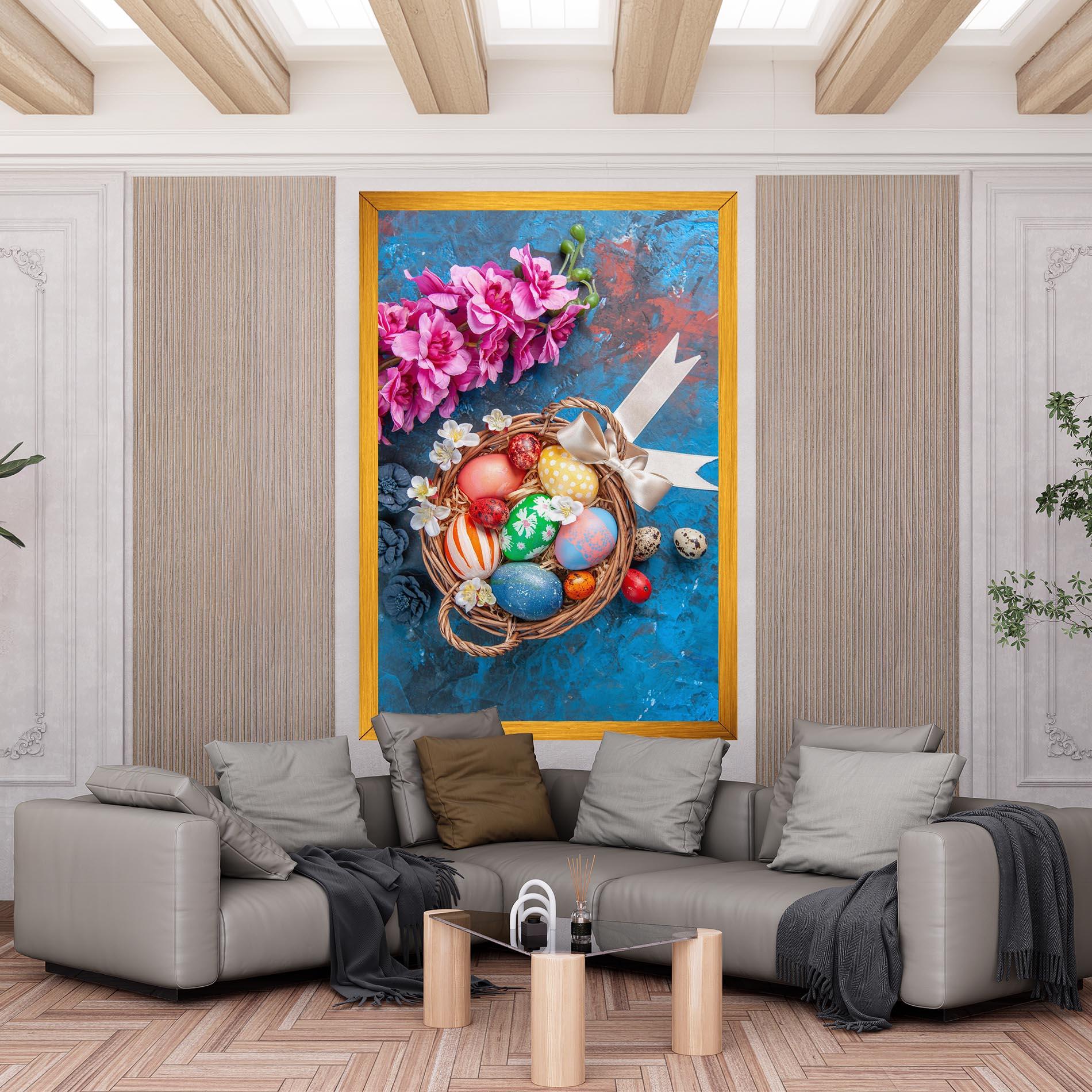 Tablou Canvas Colored Easter Eggs mockup 6