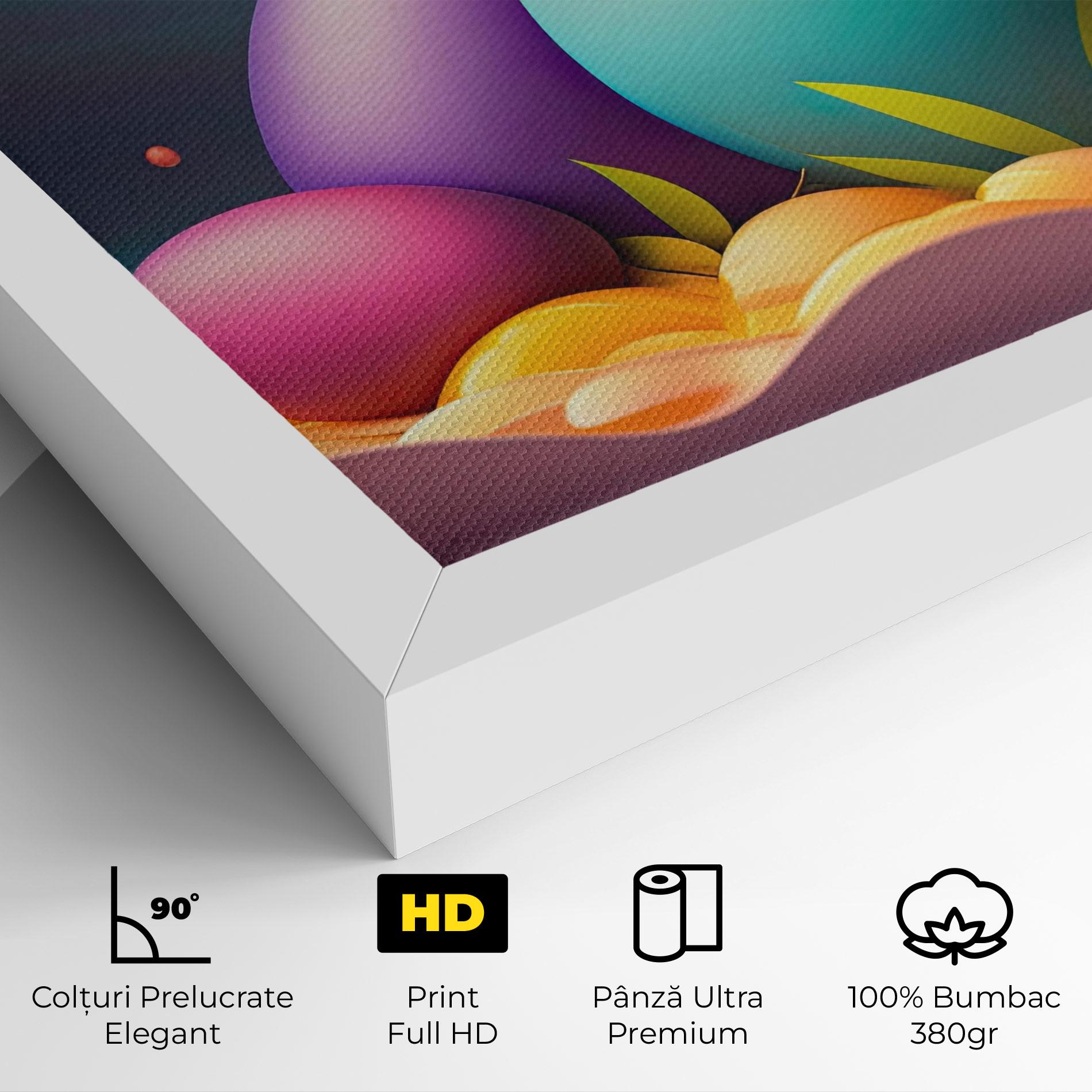 Tablou Canvas Big Blue Easter Egg mockup 4