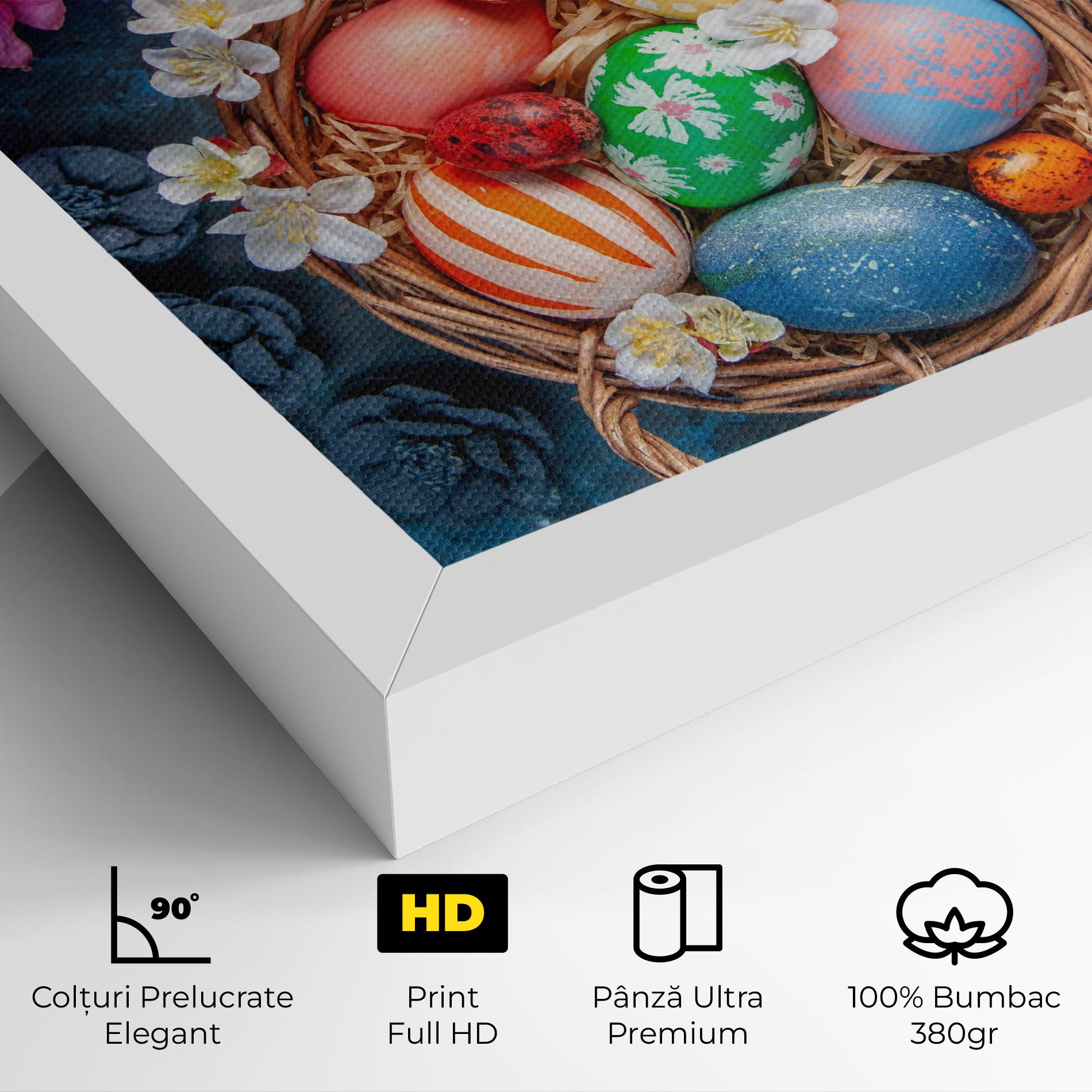 Tablou Canvas Colored Easter Eggs mockup 4
