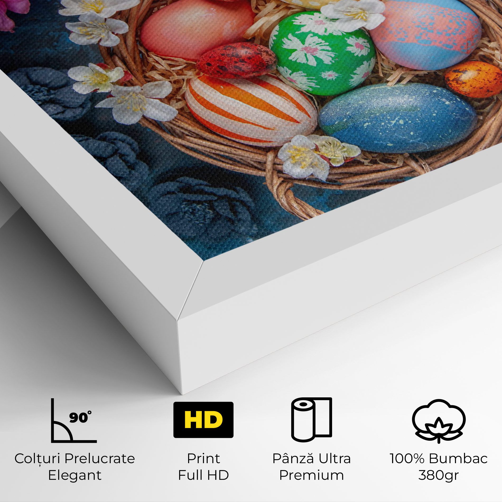 Colored Easter Eggs mockup 4