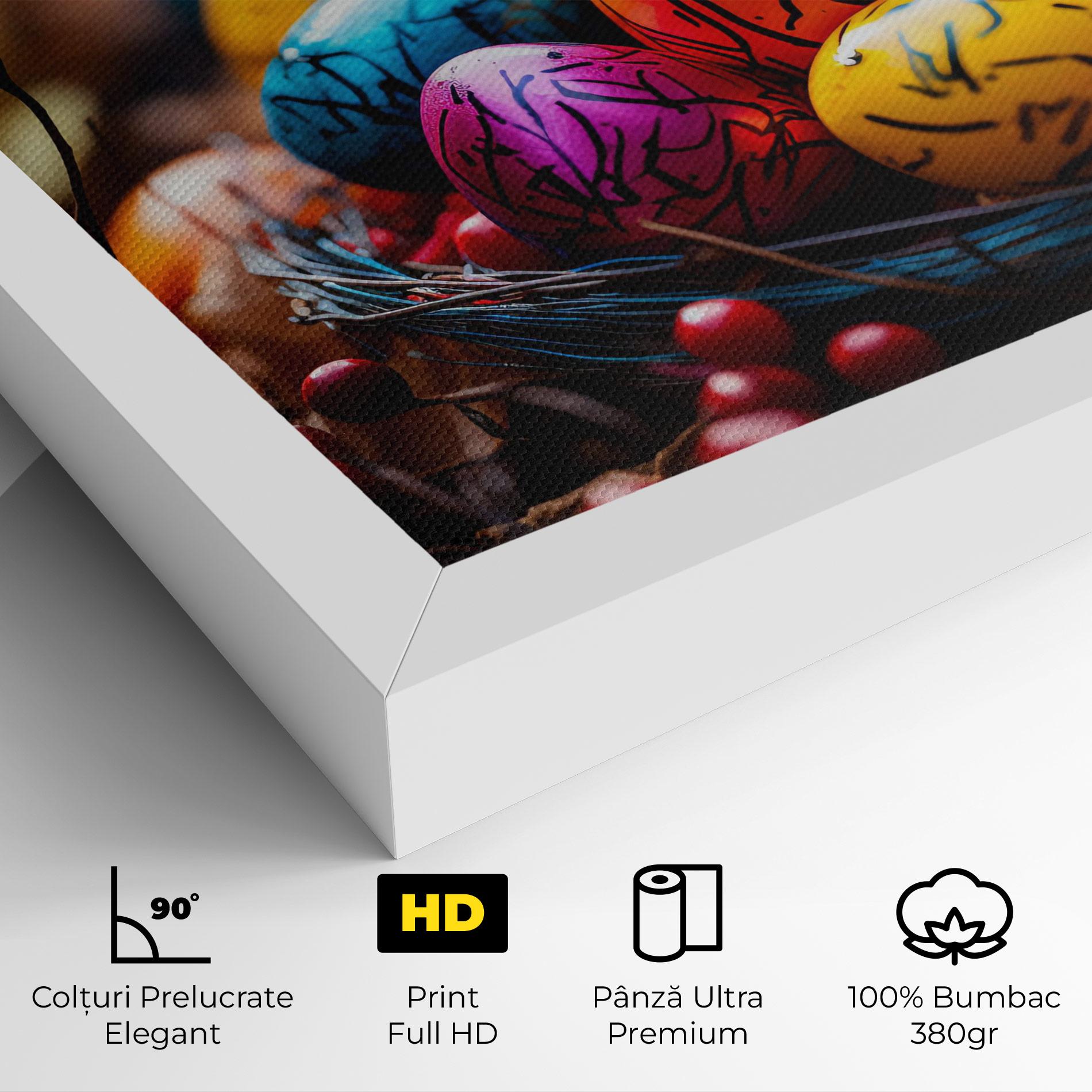 Tablou Canvas Colorful Easter Eggs mockup 4