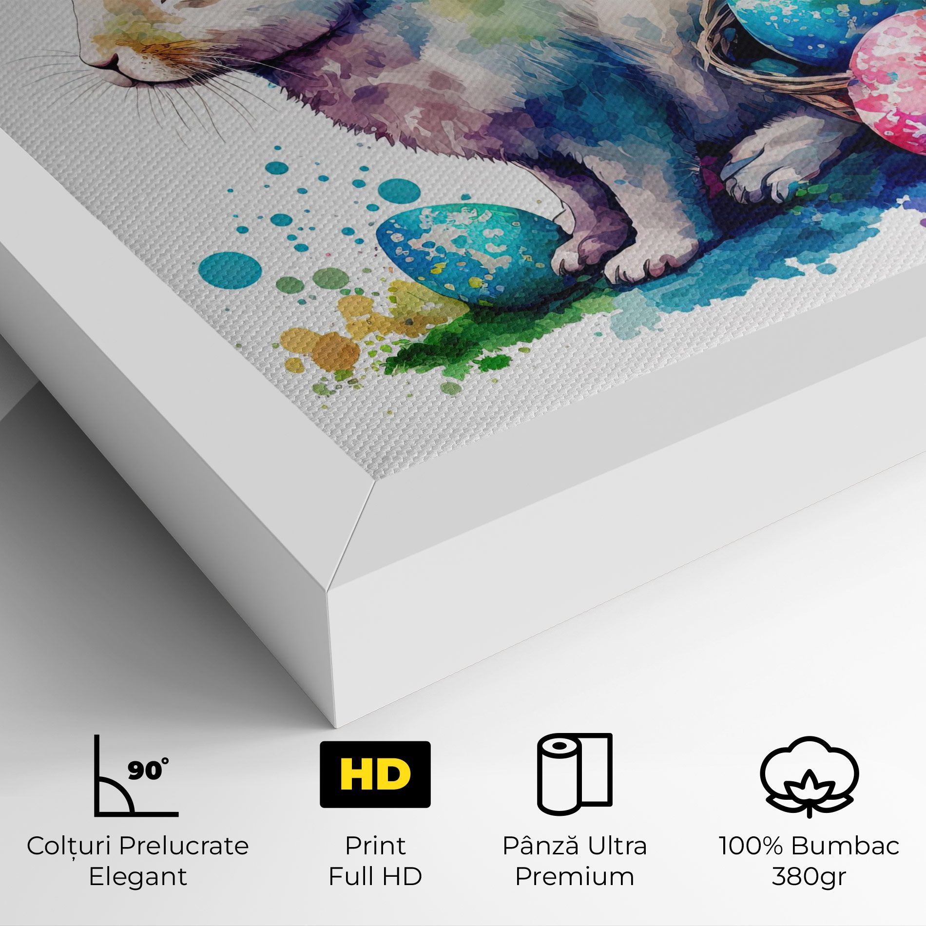 Easter Bunny Watercolor mockup 4