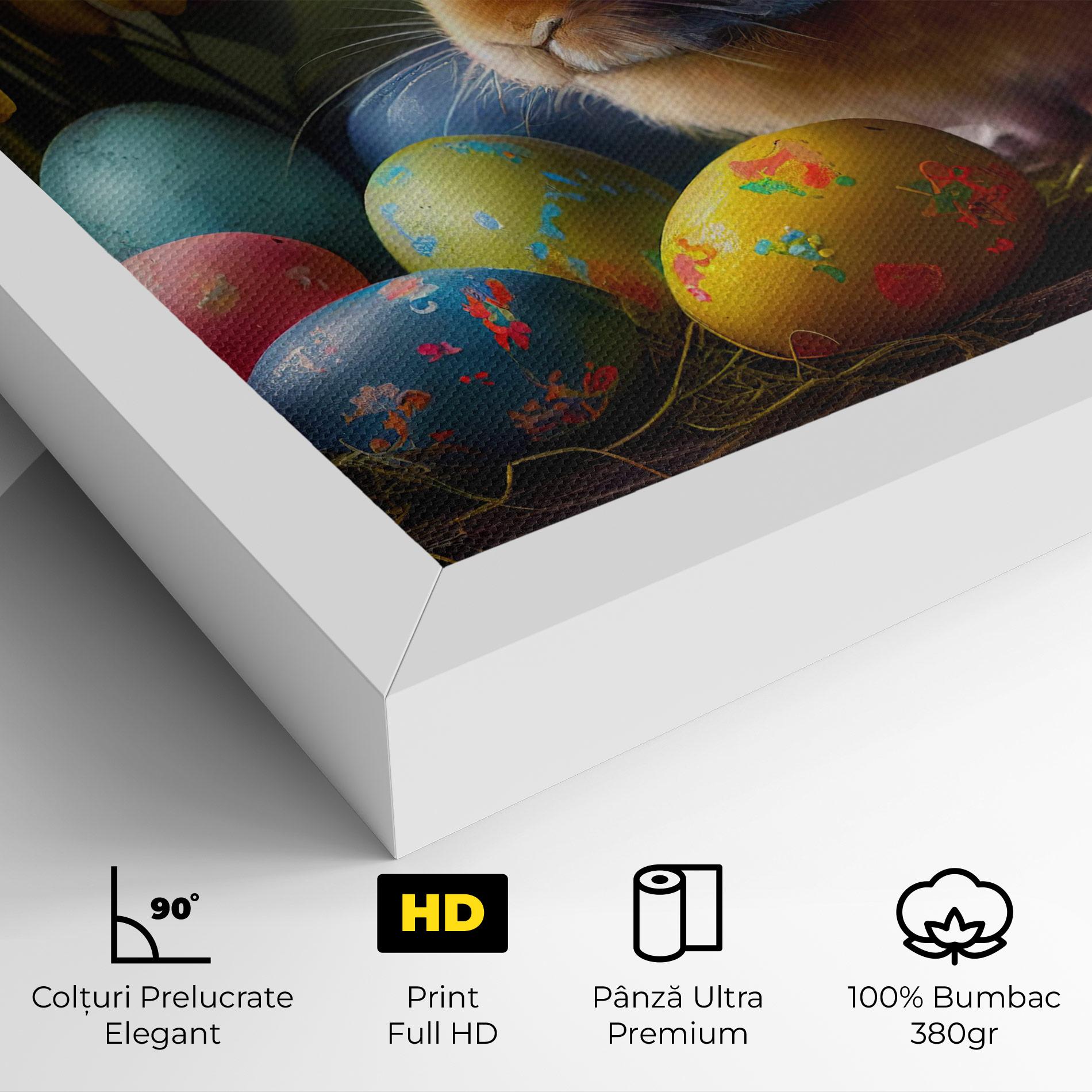 Tablou Canvas Easter Cute Rabbit mockup 4