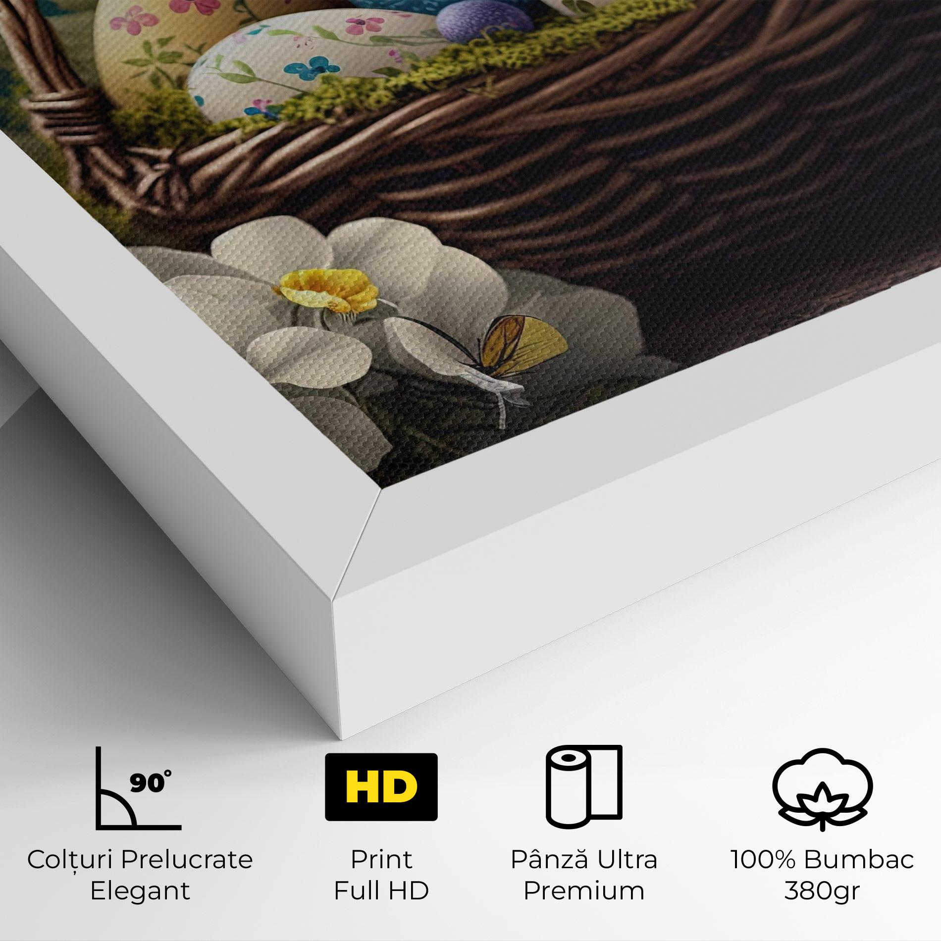 Tablou Canvas Easter Eggs Butterfly mockup 4