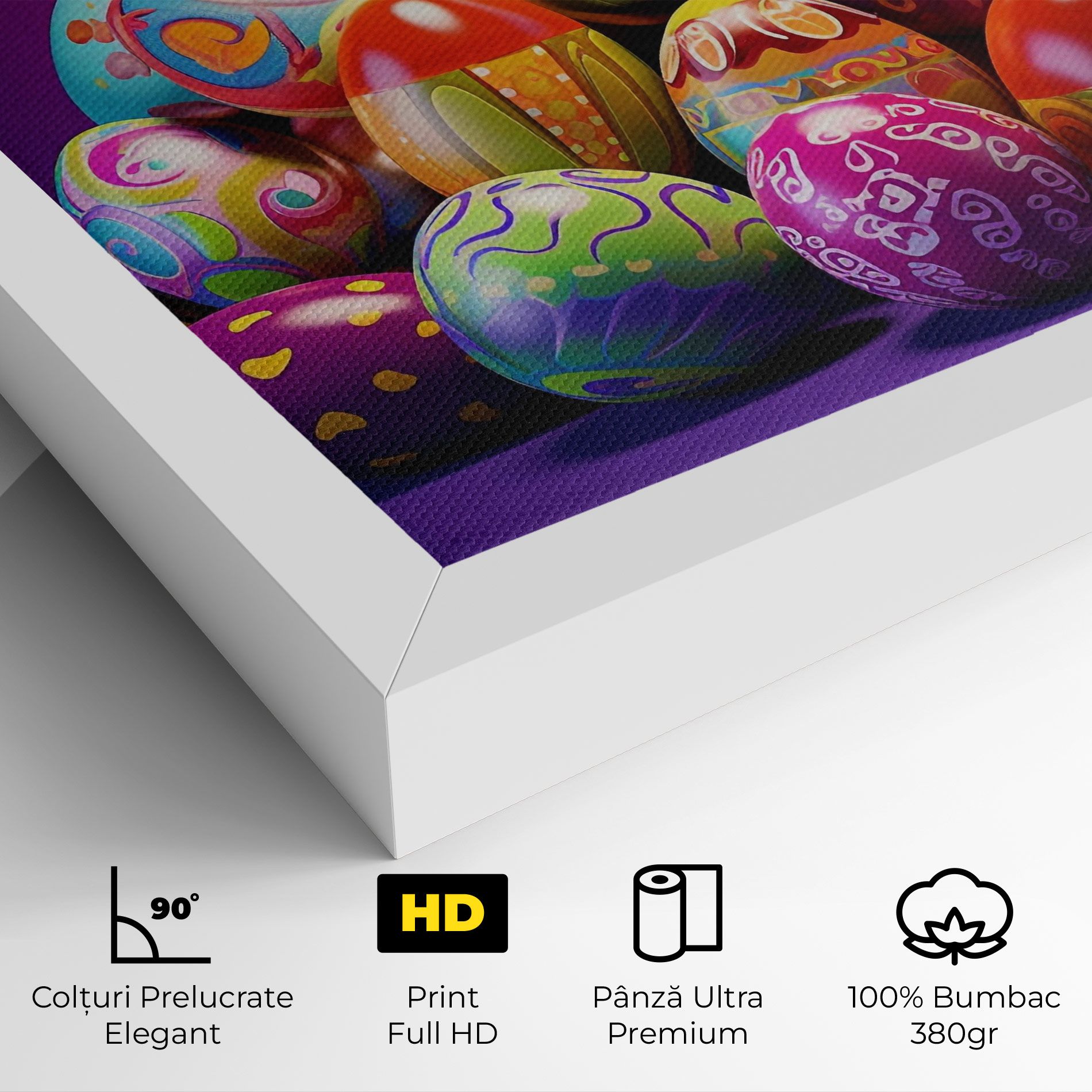 Pile Colorful Eggs mockup 4