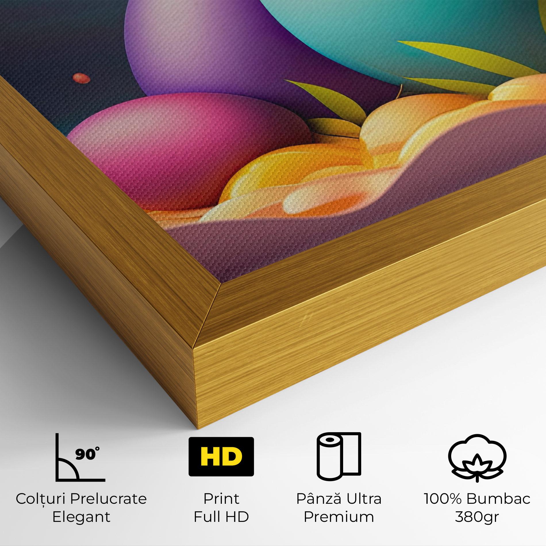 Tablou Canvas Big Blue Easter Egg mockup 4